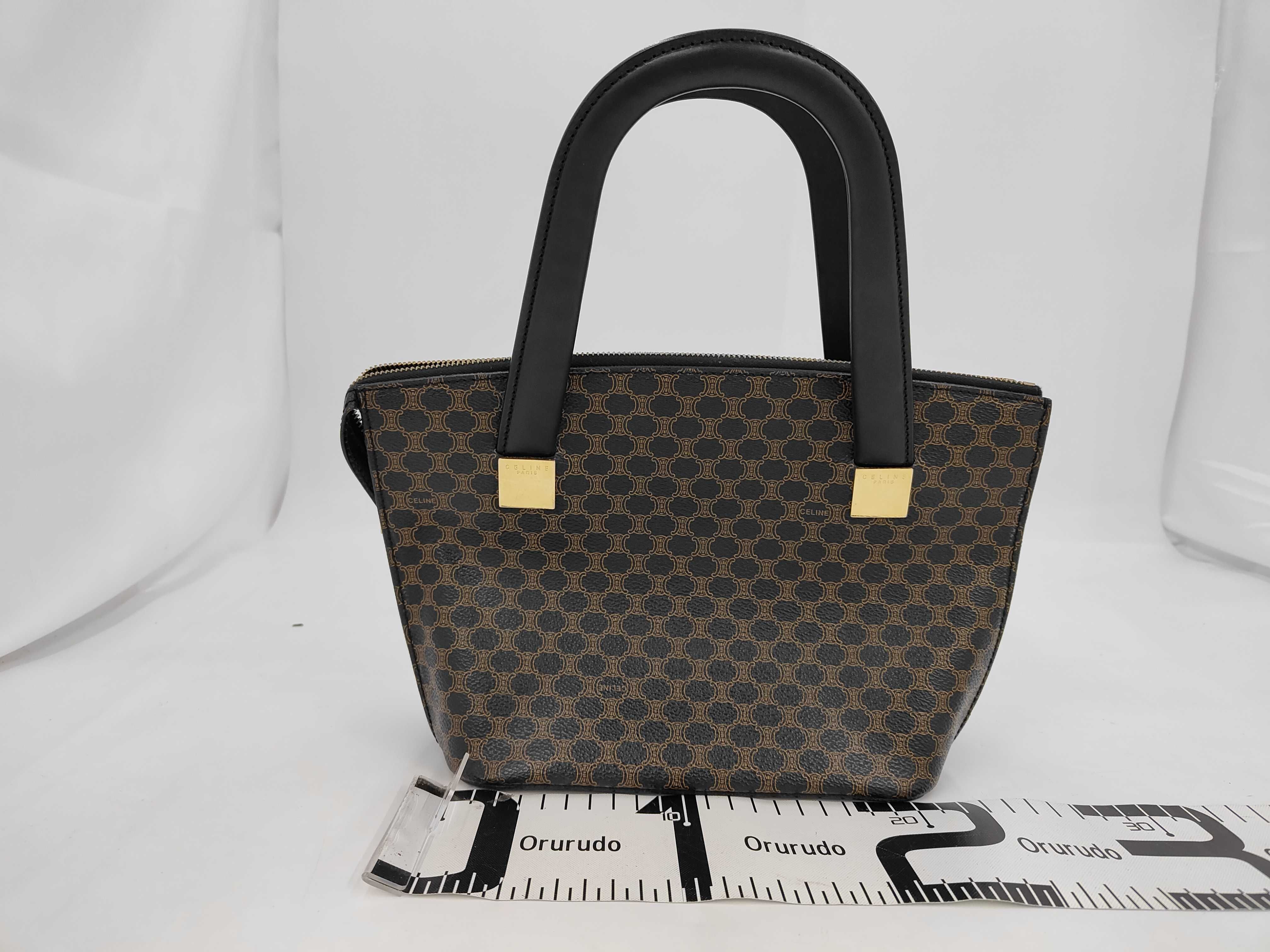 Macadam Leather Handbag, Brown — view 2