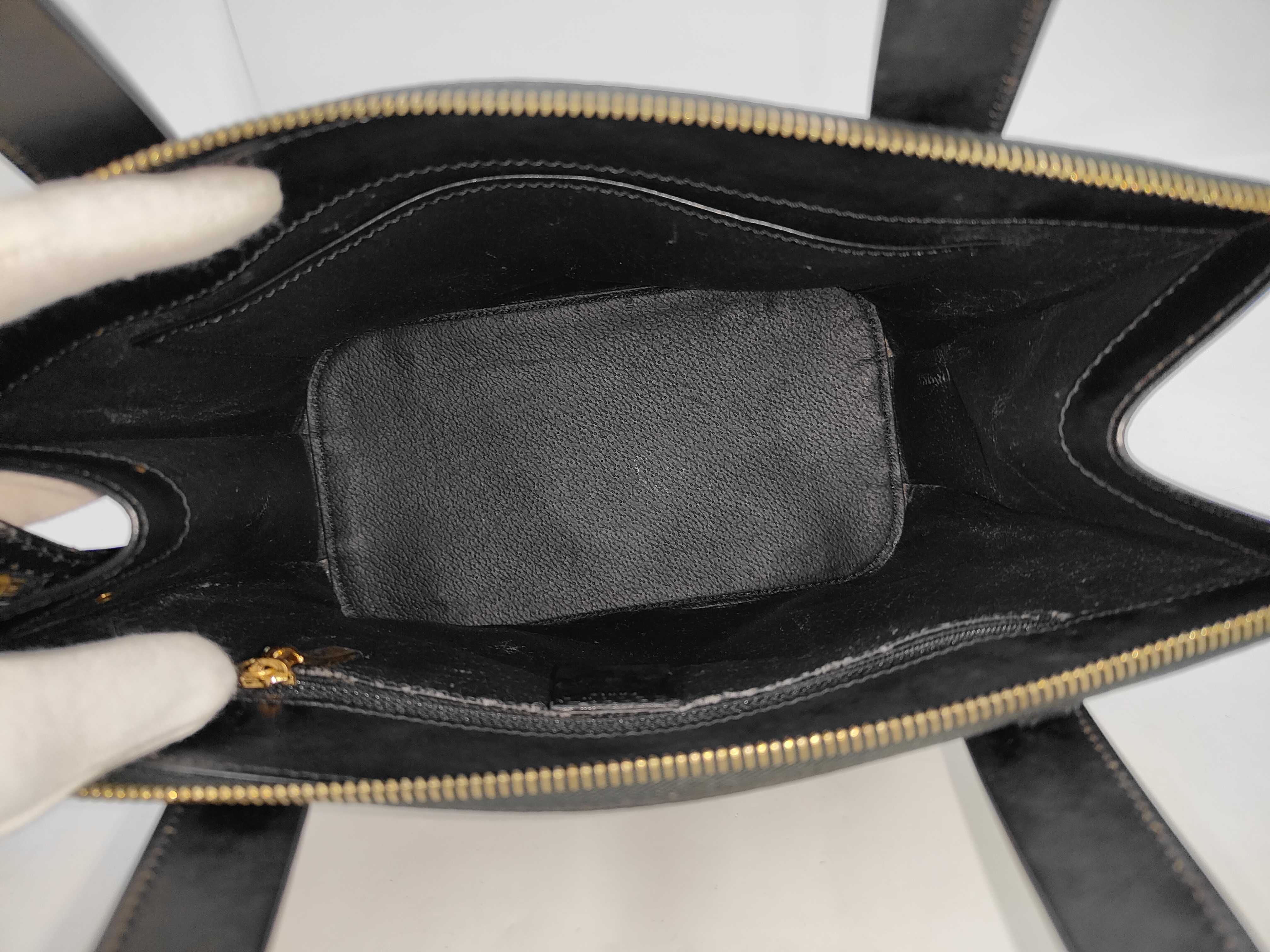 Macadam Leather Handbag, Brown — view 9