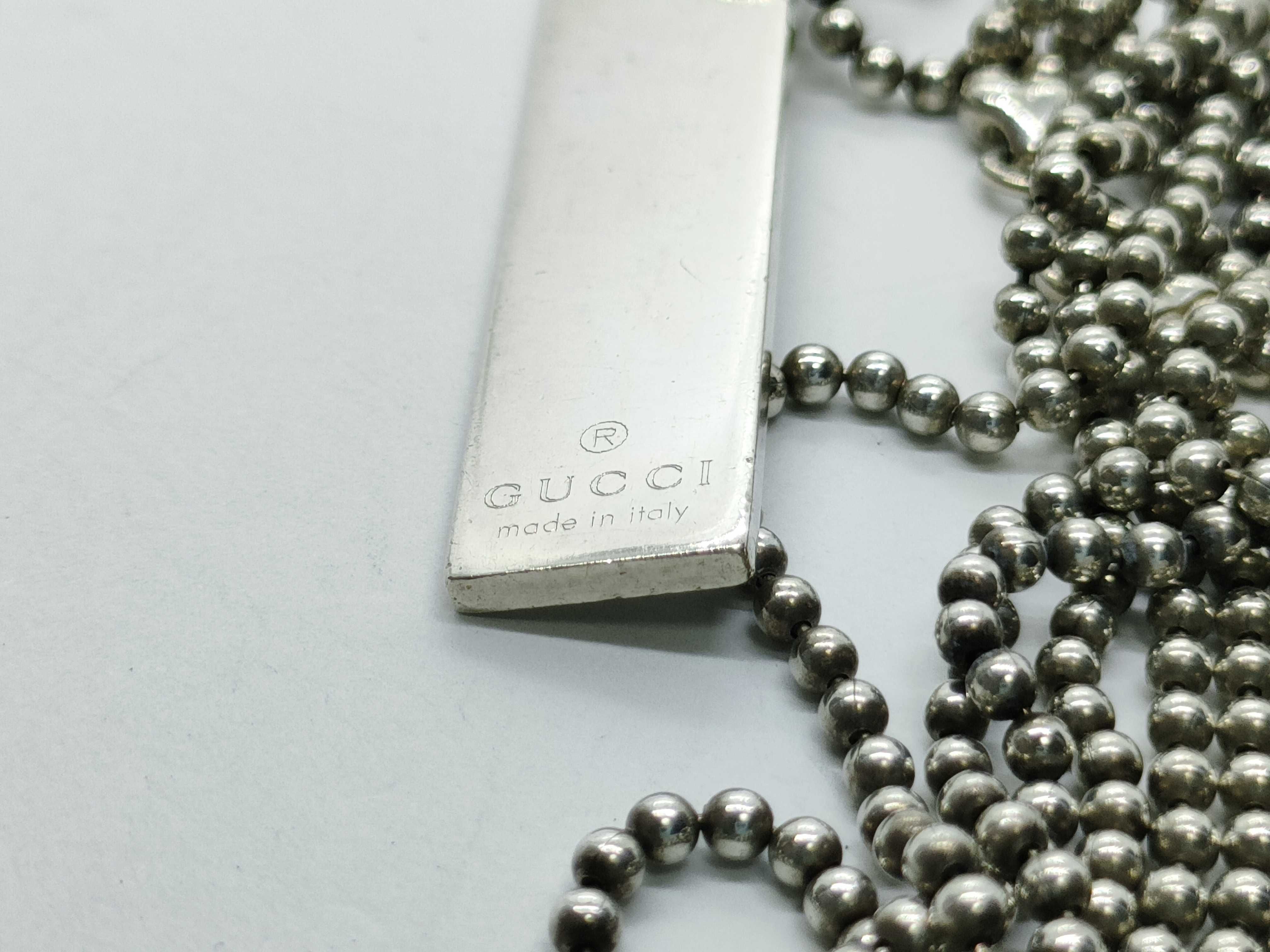 Plate Square Ball Chain Necklace, SV925, 23.3g — view 10