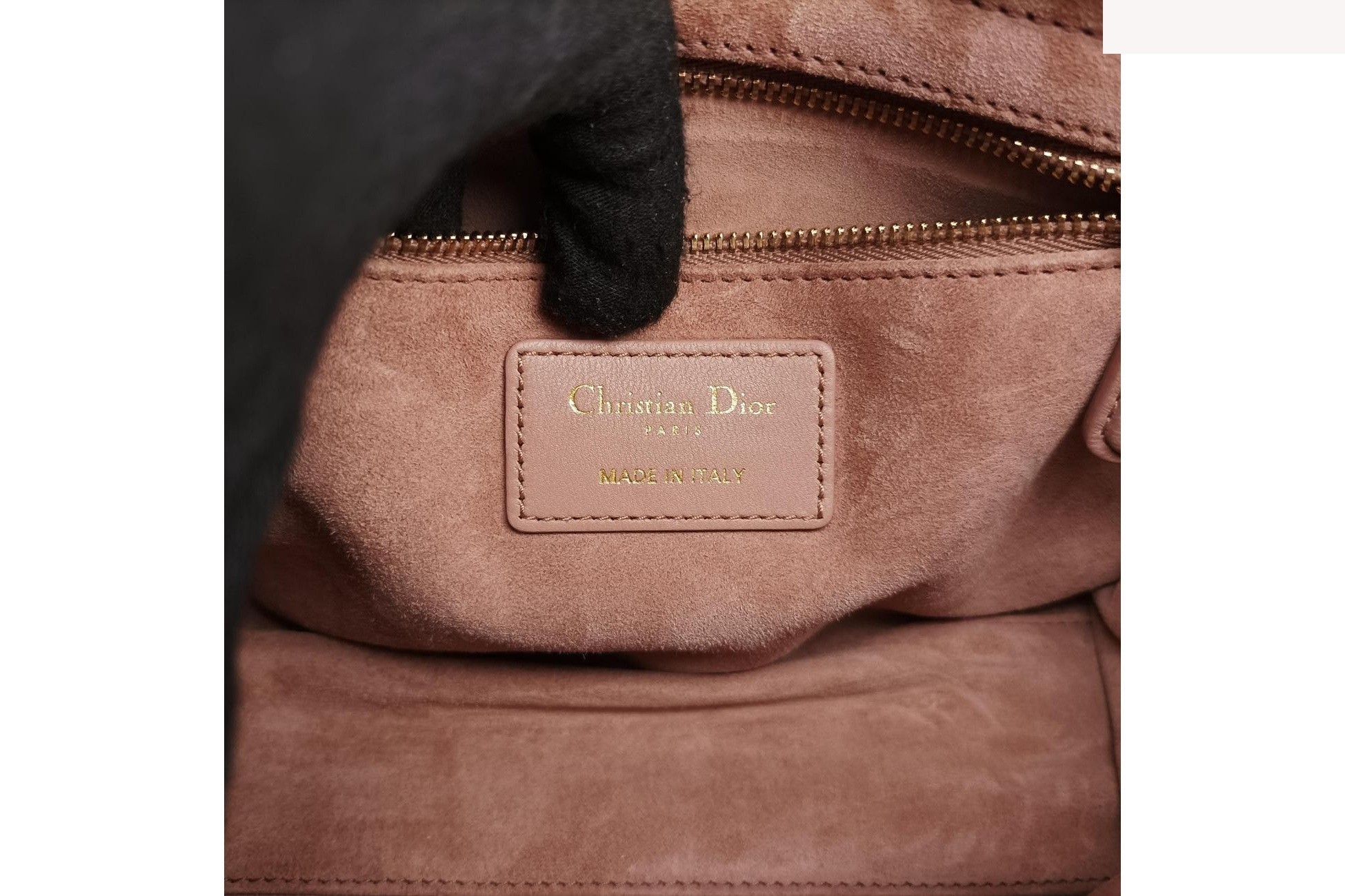 Lady Dior Cannage Satin Pink — view 7