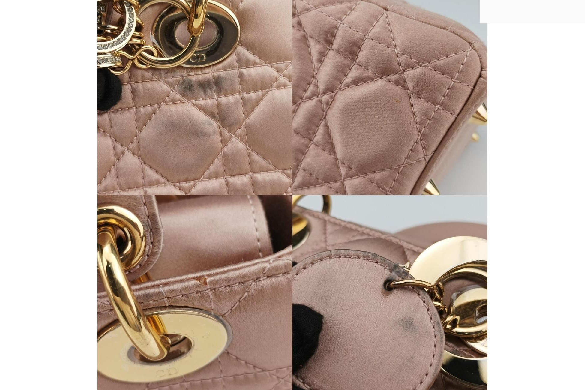 Lady Dior Cannage Satin Pink — view 9