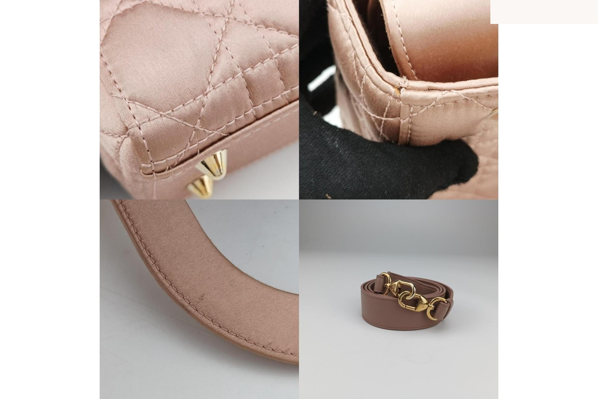 Lady Dior Cannage Satin Pink — view 10