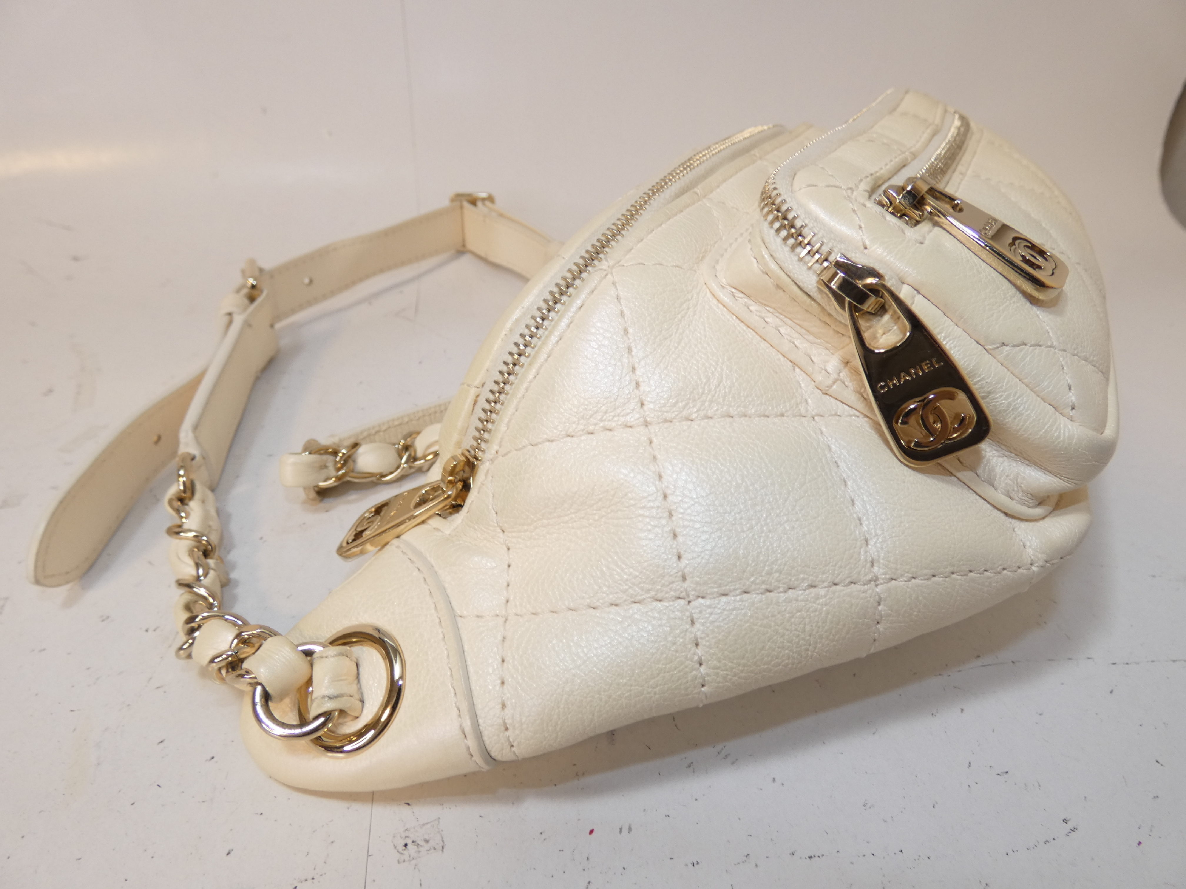 2-way Matelassé Chain Handbag — view 6