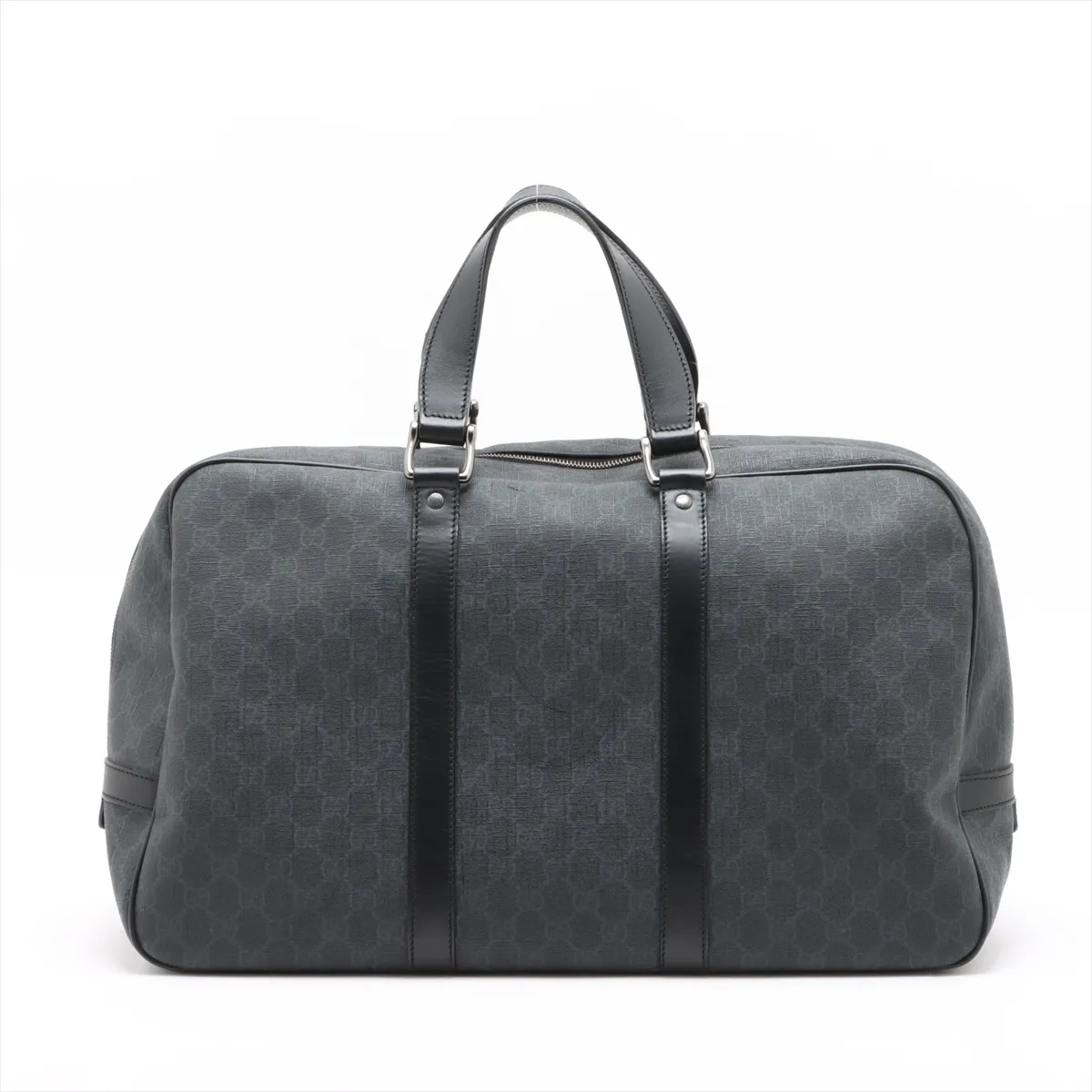GG Supreme PVC x Leather Boston Bag Black 322066 — view 2