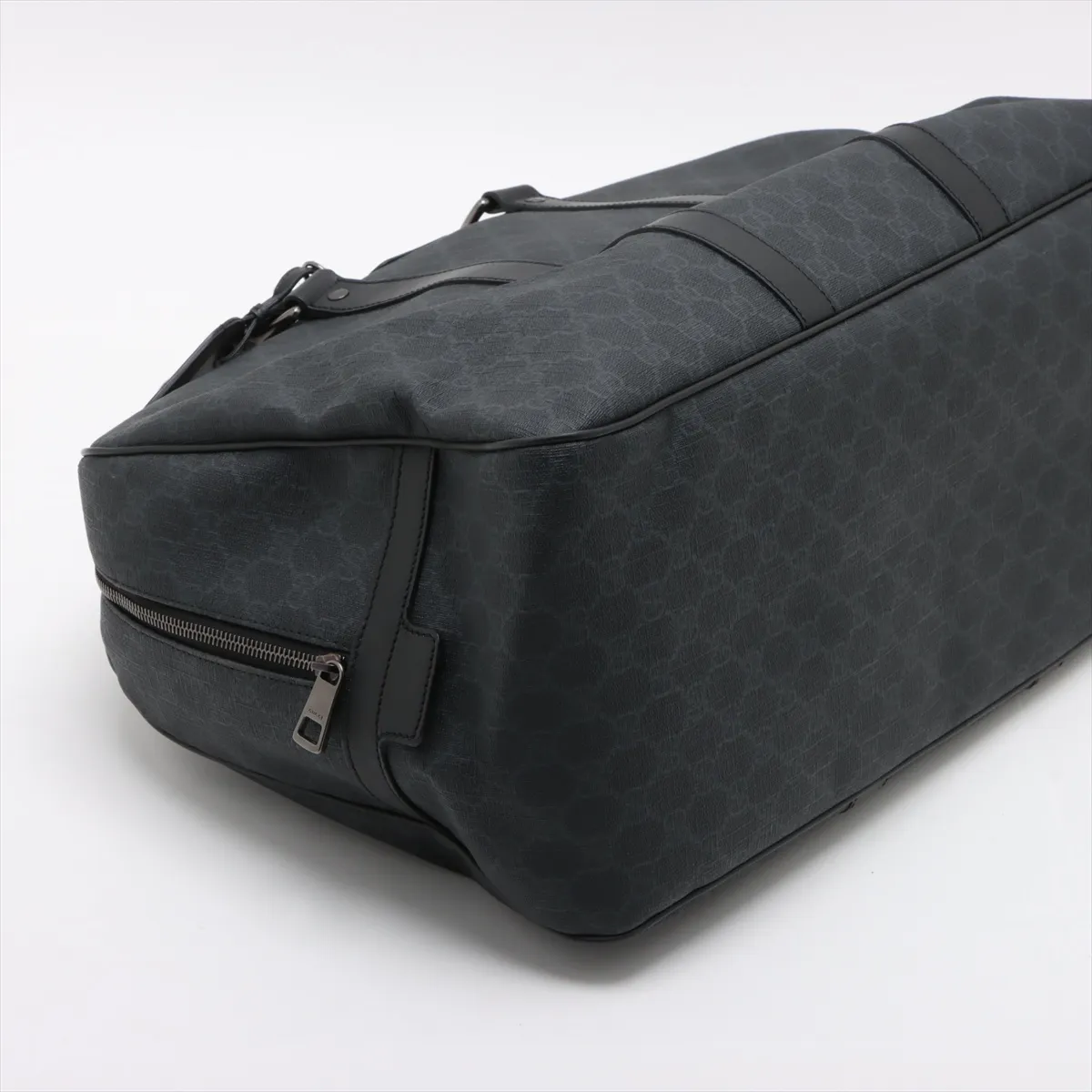 GG Supreme PVC x Leather Boston Bag Black 322066 — view 4