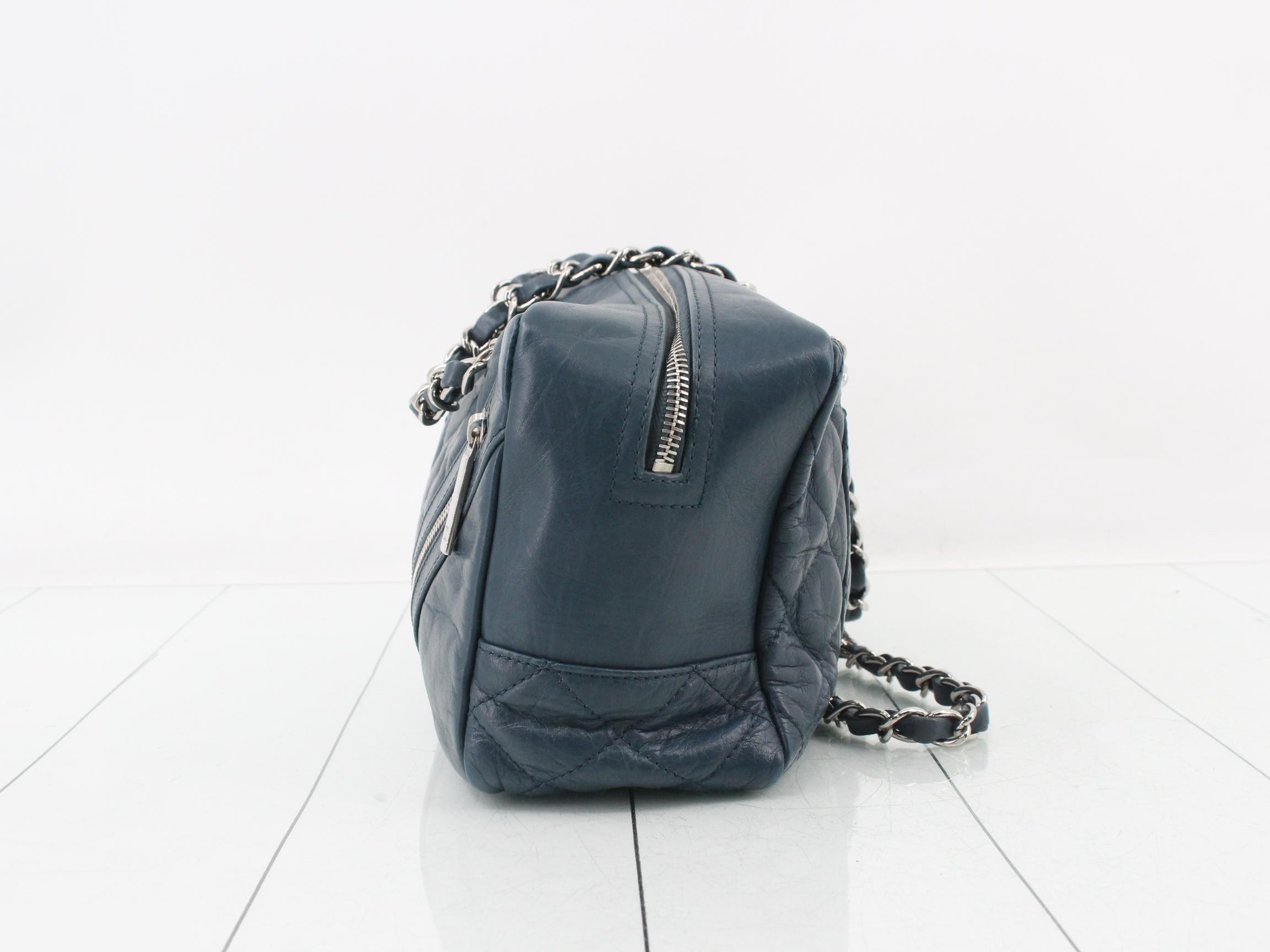 Cambon Line Leather Chain Semi-Shoulder Bag — view 3