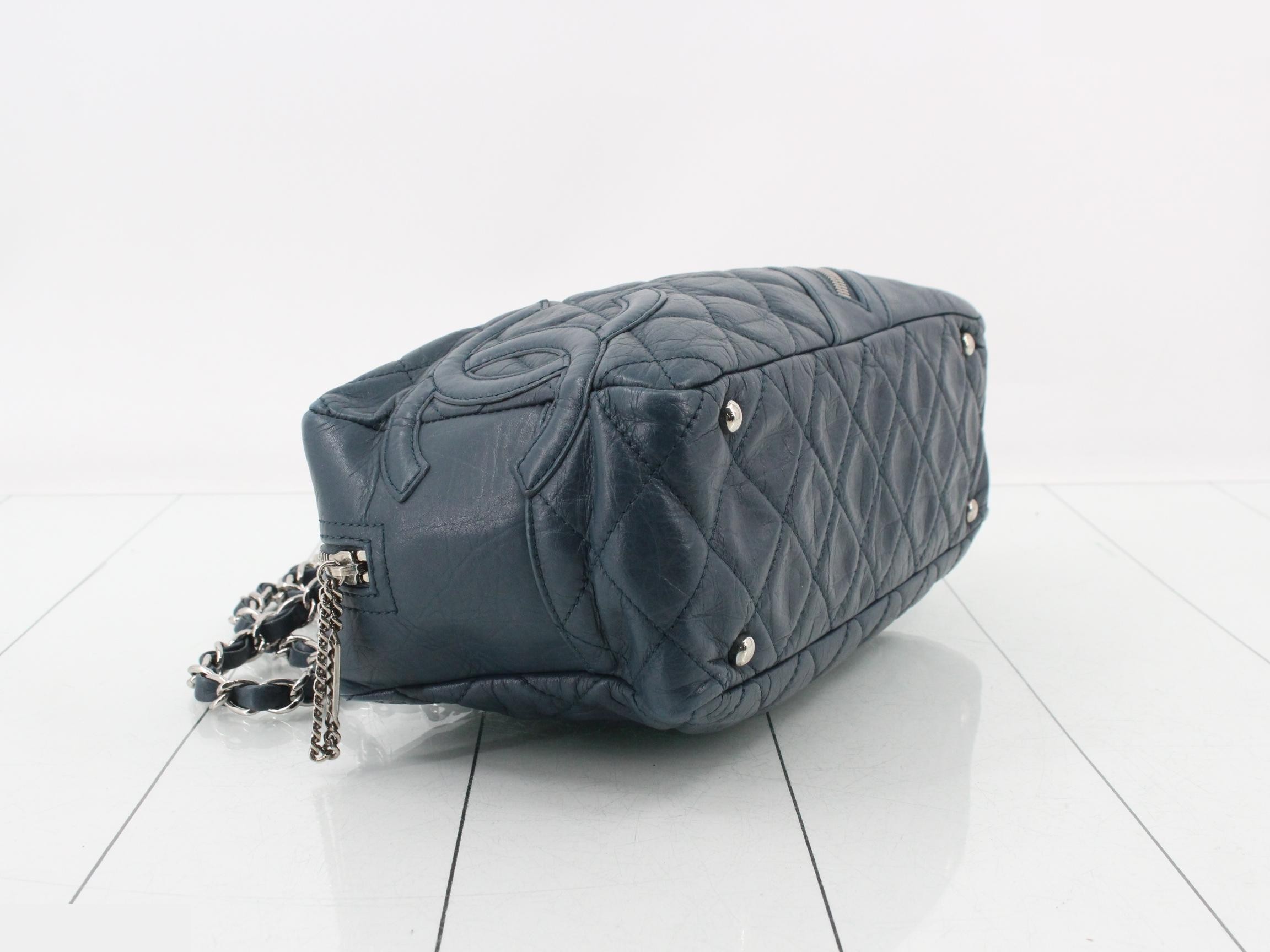 Cambon Line Leather Chain Semi-Shoulder Bag — view 5