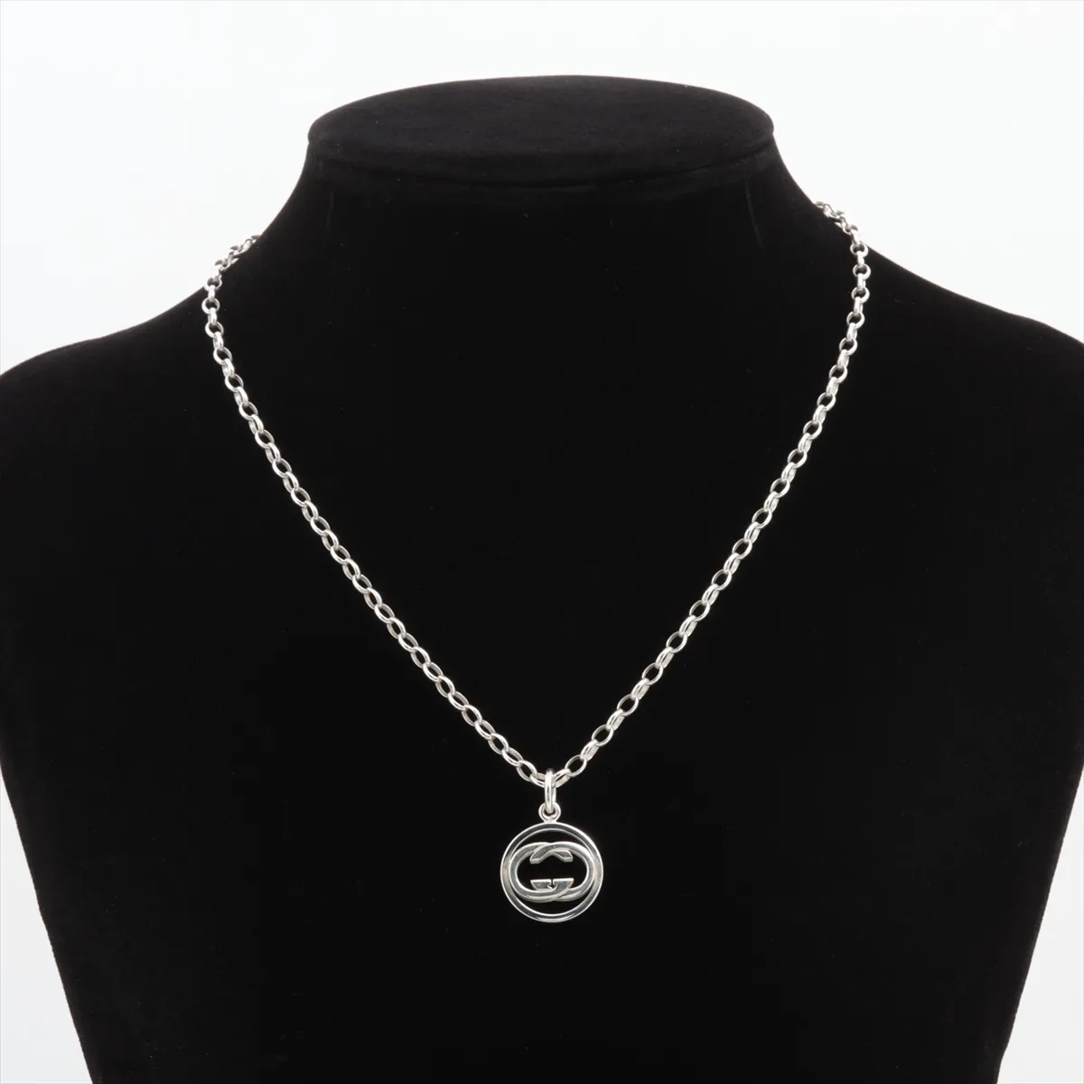 Interlocking G Necklace, 925 Sterling Silver, 12.0g, — view 5