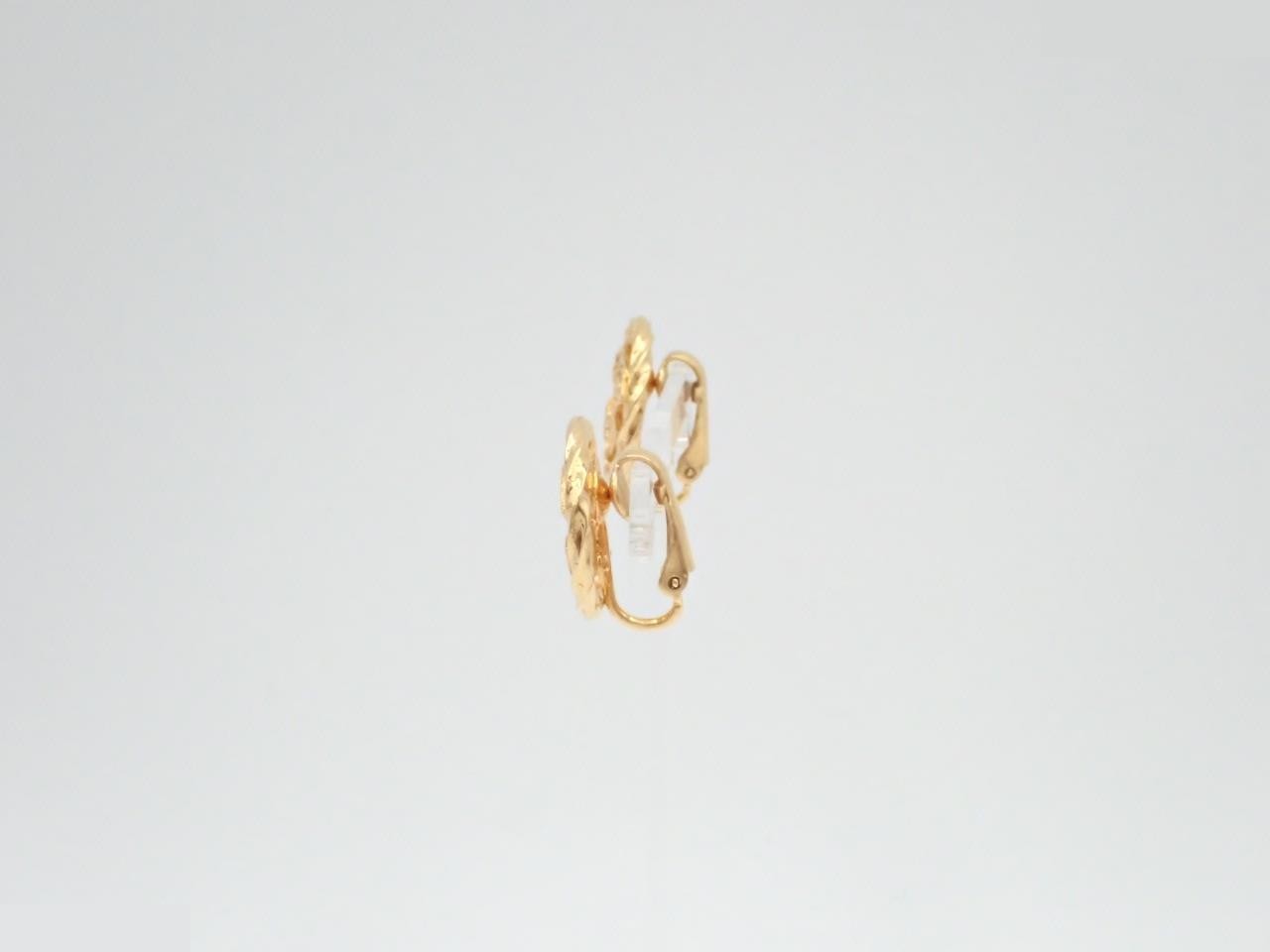 Coco Mark Earrings, Gold Color — view 3