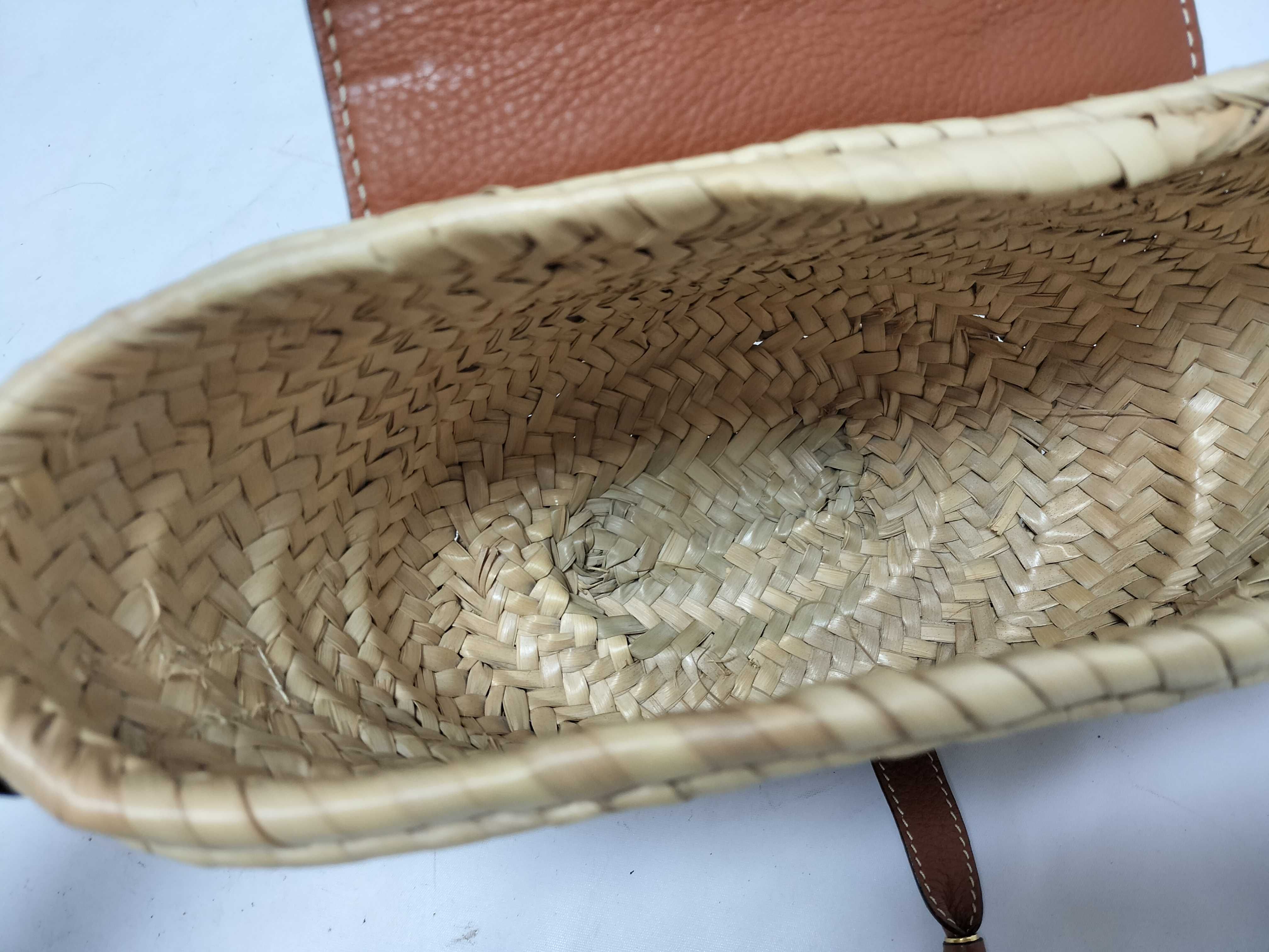 Marcie Straw Shoulder Bag (Brown) — view 9
