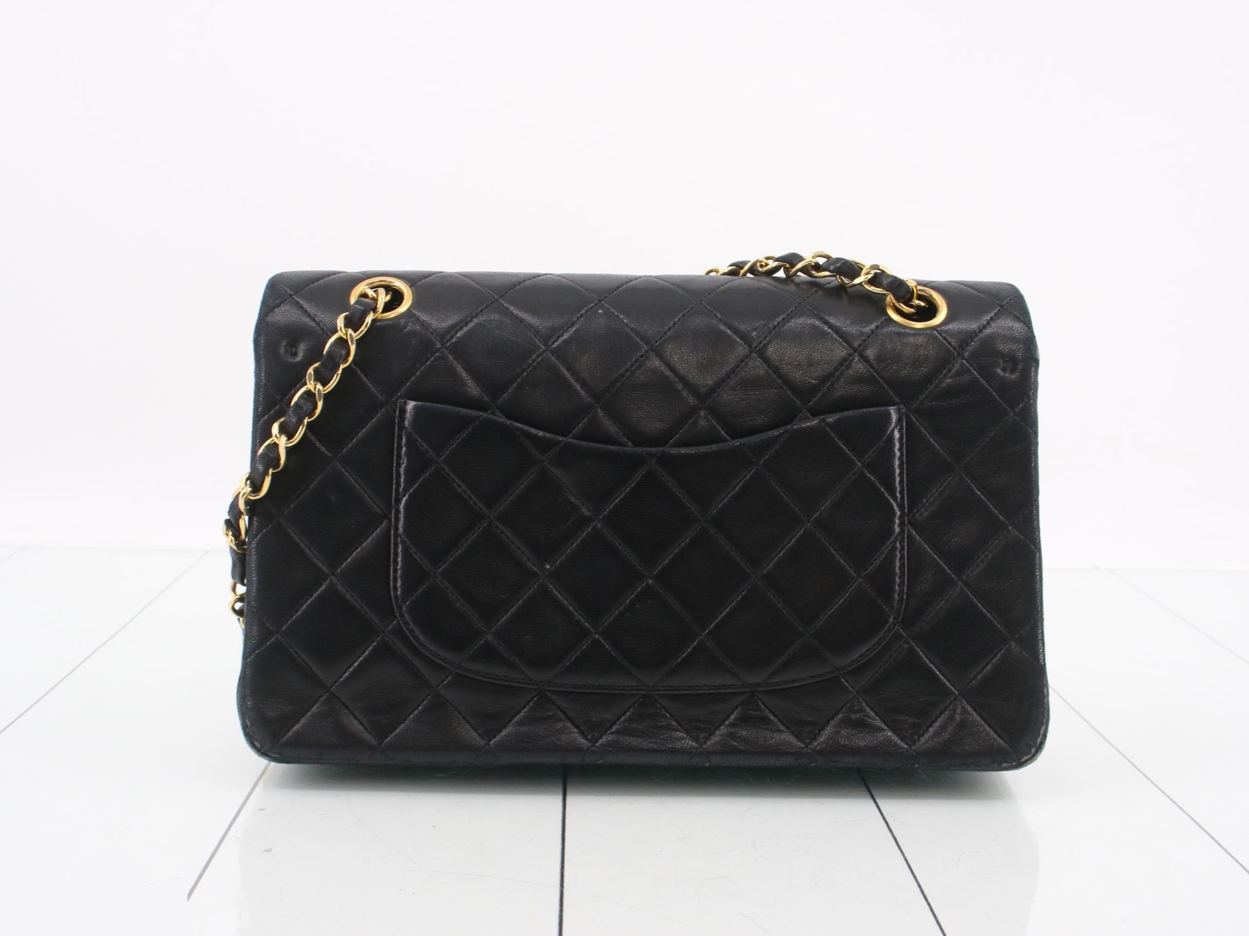 Matelassé Lambskin Double Flap Chain Shoulder Bag — view 2