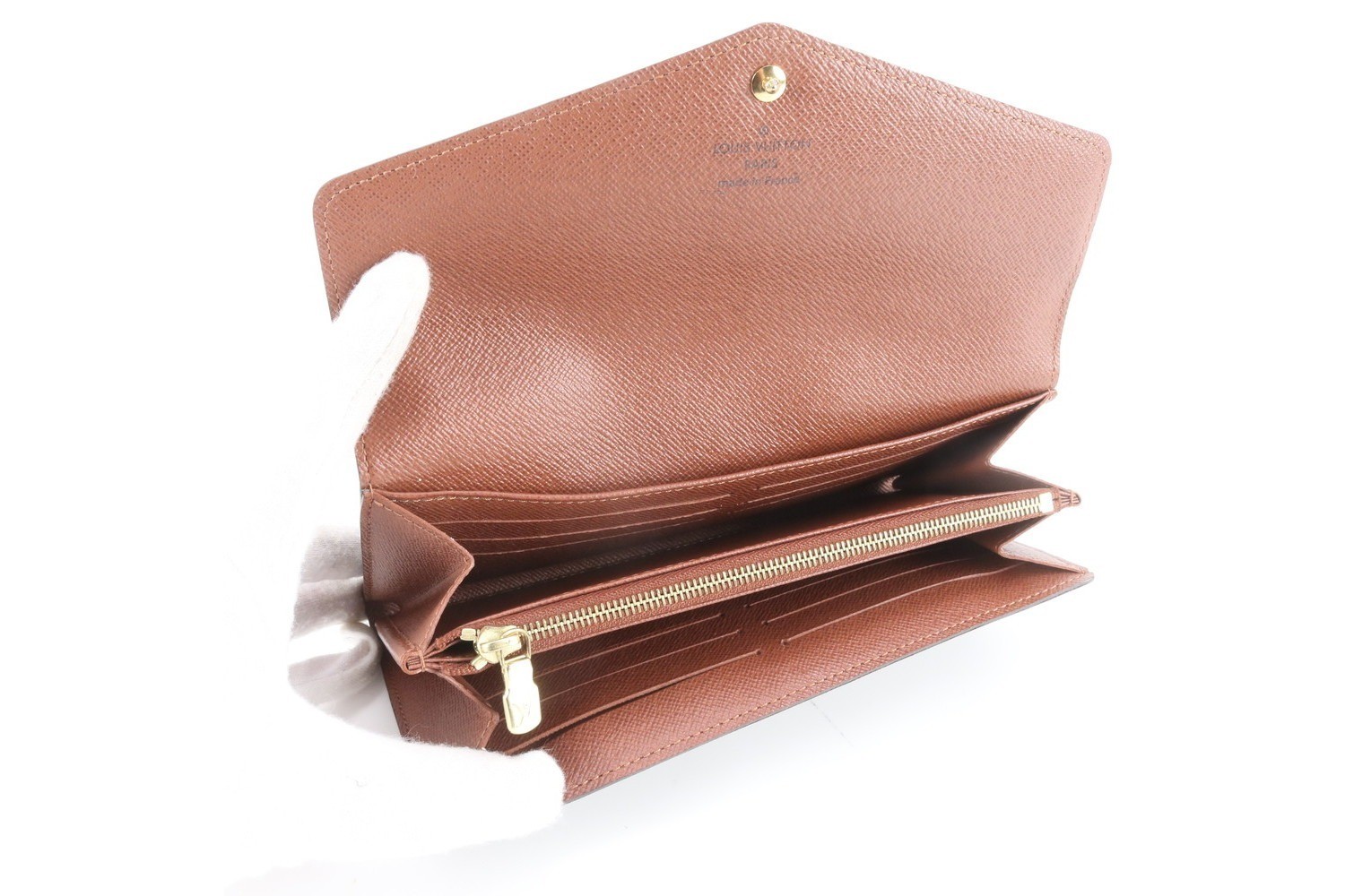 Monogram Portefeuille Sarah M61734 Leather Long Wallet — view 6