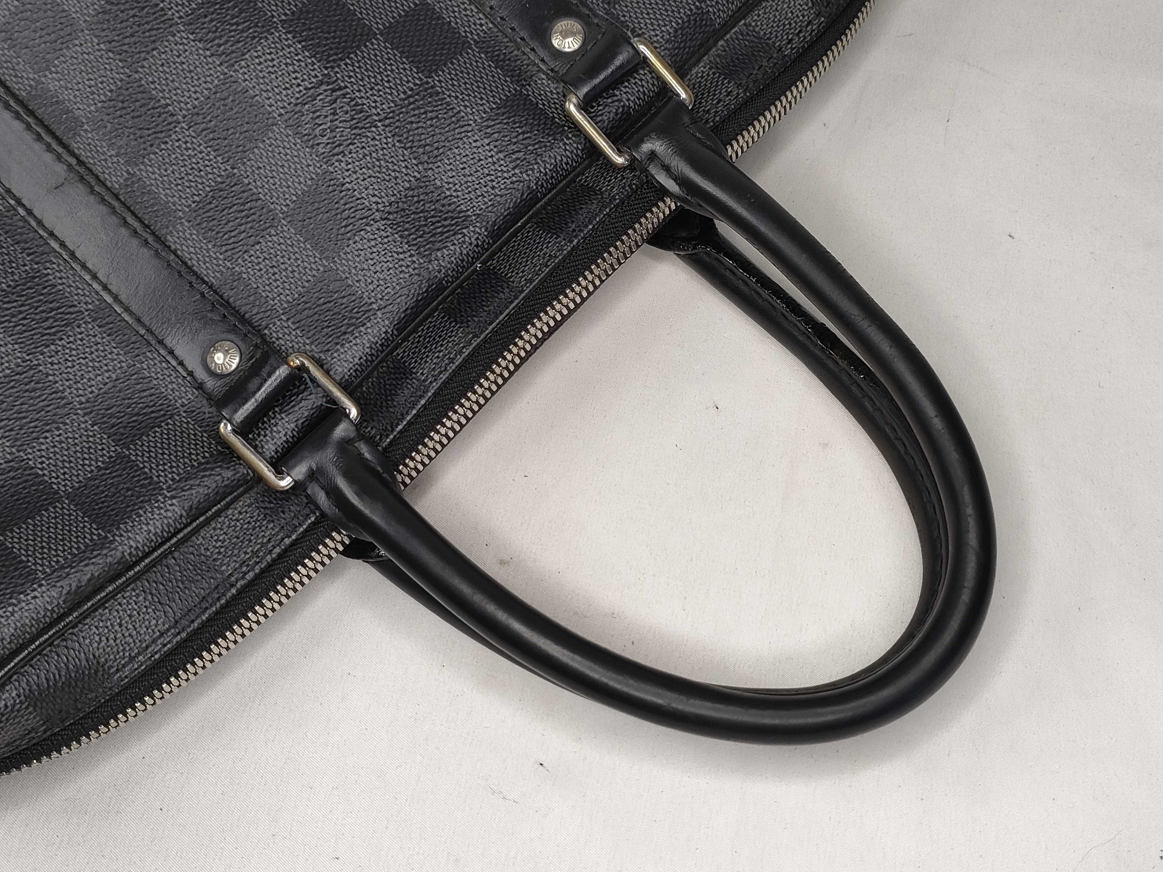 Damier Graphite Porte Documents Voyage PM N41478 Black (RFID detected) Business Bag — view 3
