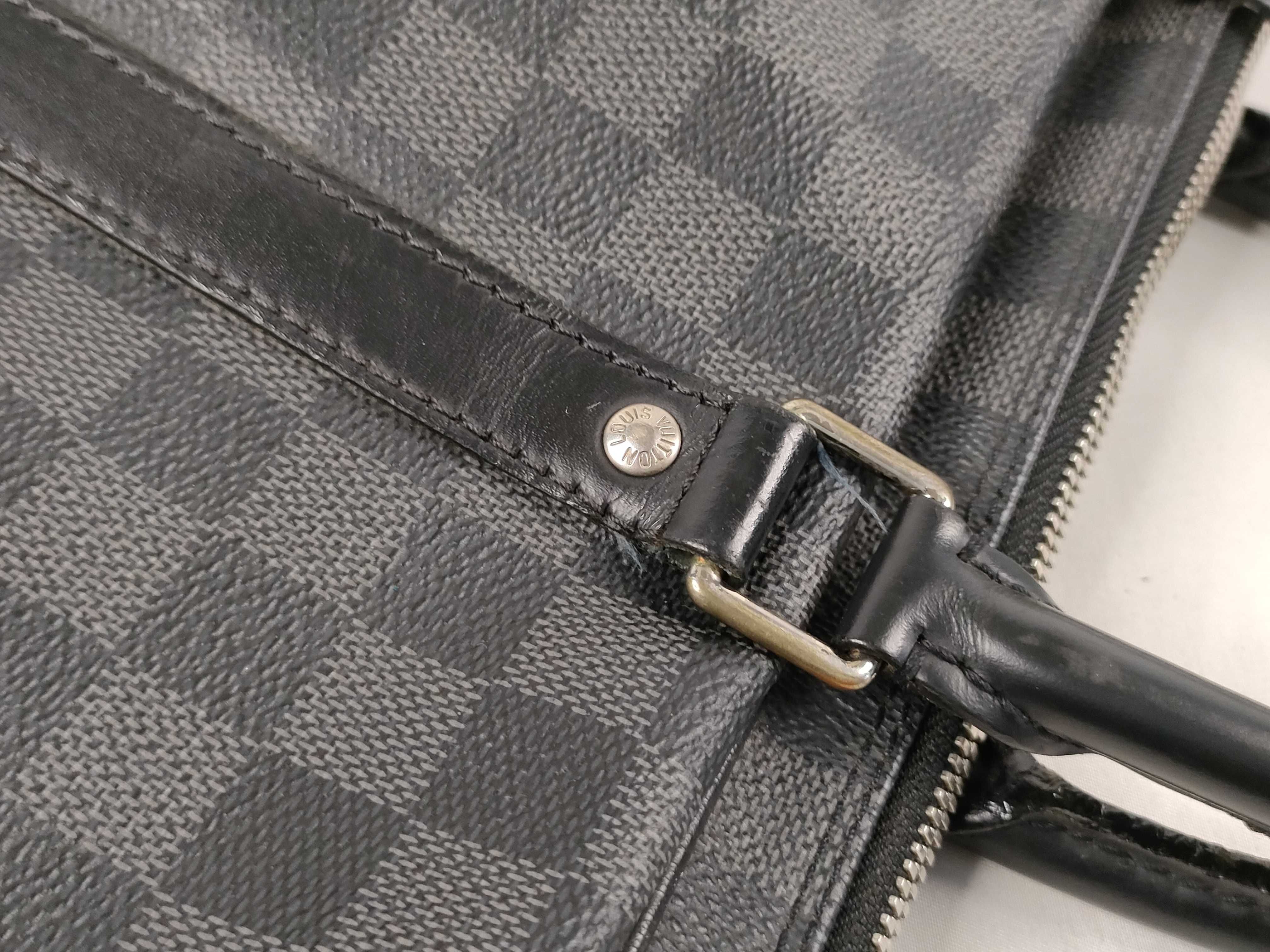 Damier Graphite Porte Documents Voyage PM N41478 Black (RFID detected) Business Bag — view 5