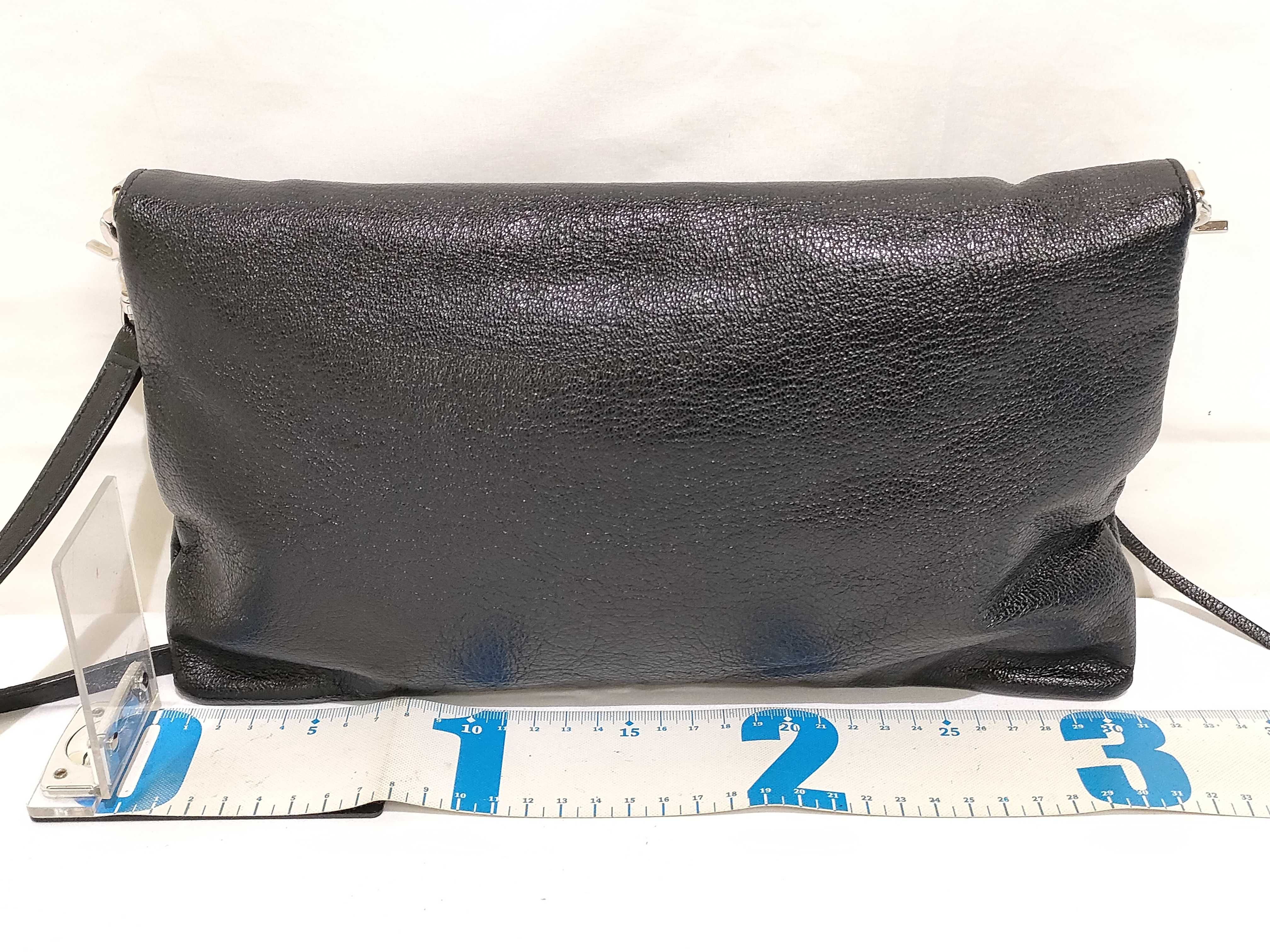 Envelope Leather Shoulder Bag Black 390167 Shoulder bag with mirror — view 2