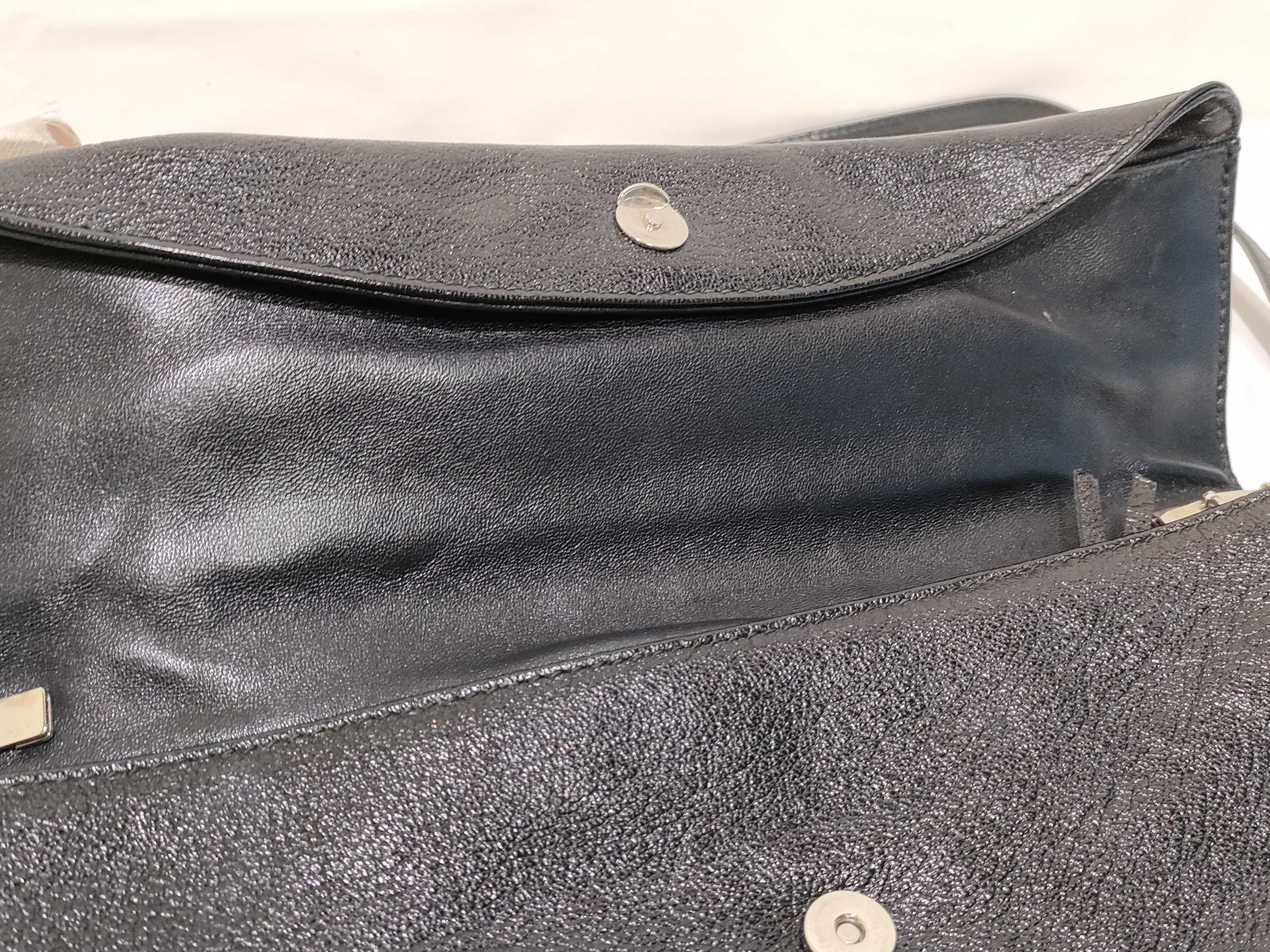 Envelope Leather Shoulder Bag Black 390167 Shoulder bag with mirror — view 12