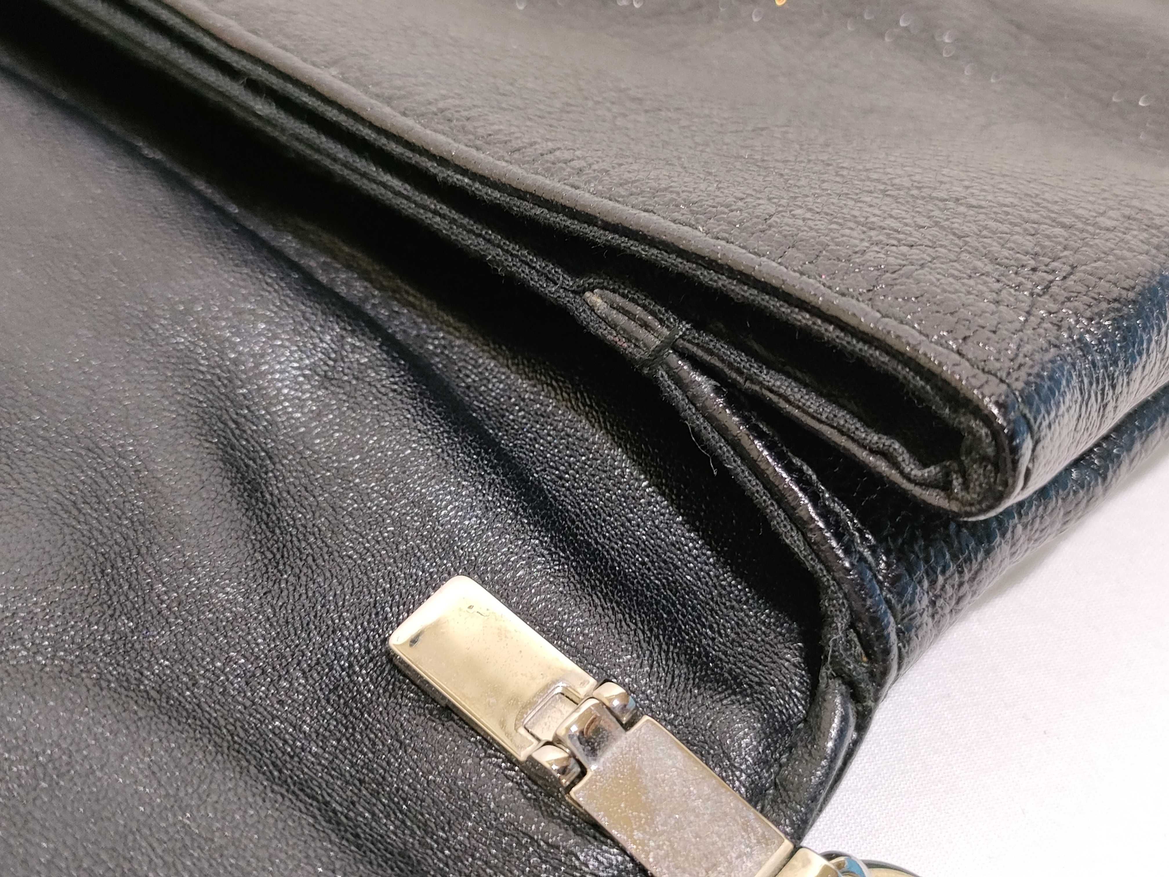 Envelope Leather Shoulder Bag Black 390167 Shoulder bag with mirror — view 15