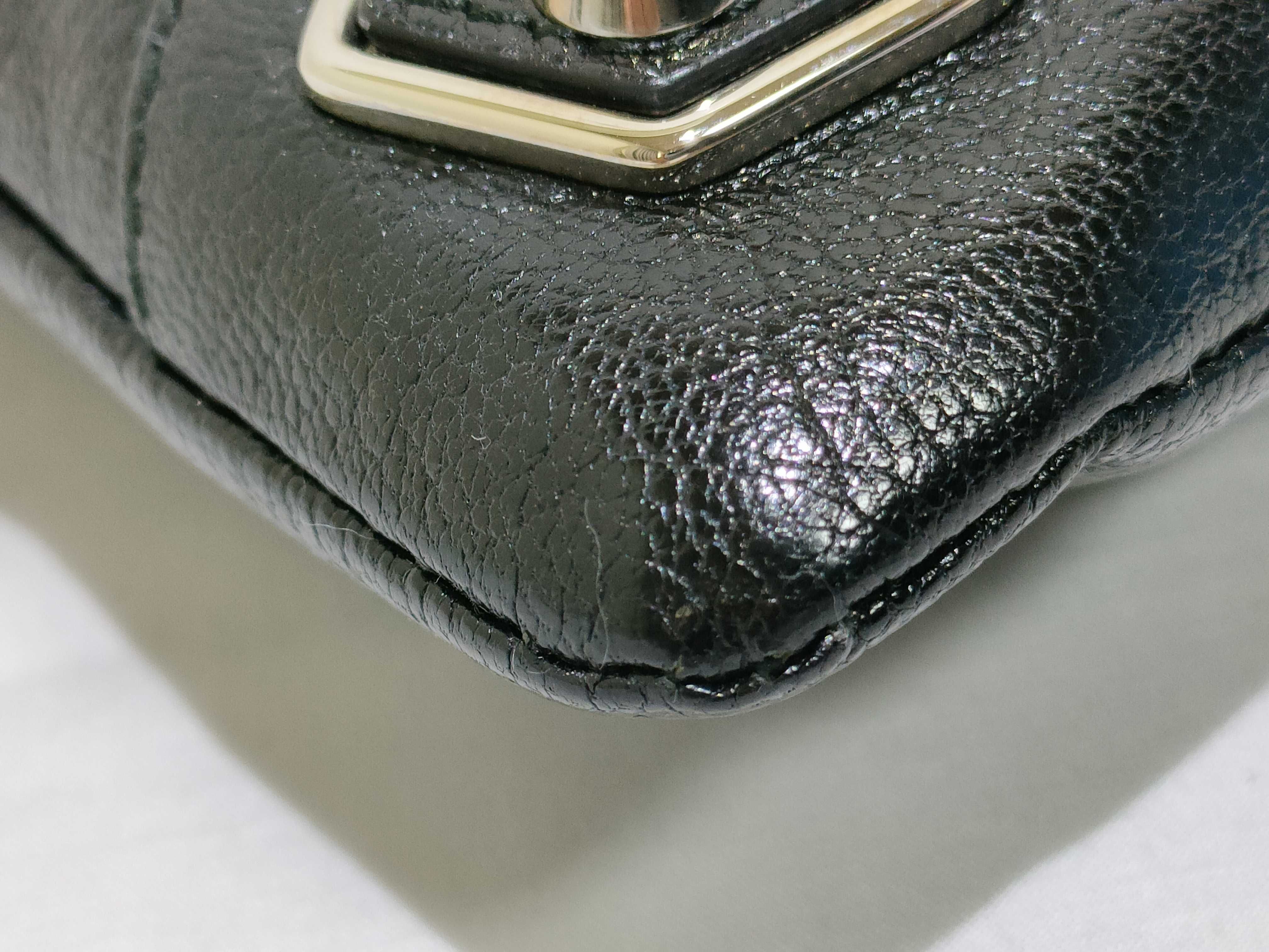 Envelope Leather Shoulder Bag Black 390167 Shoulder bag with mirror — view 6