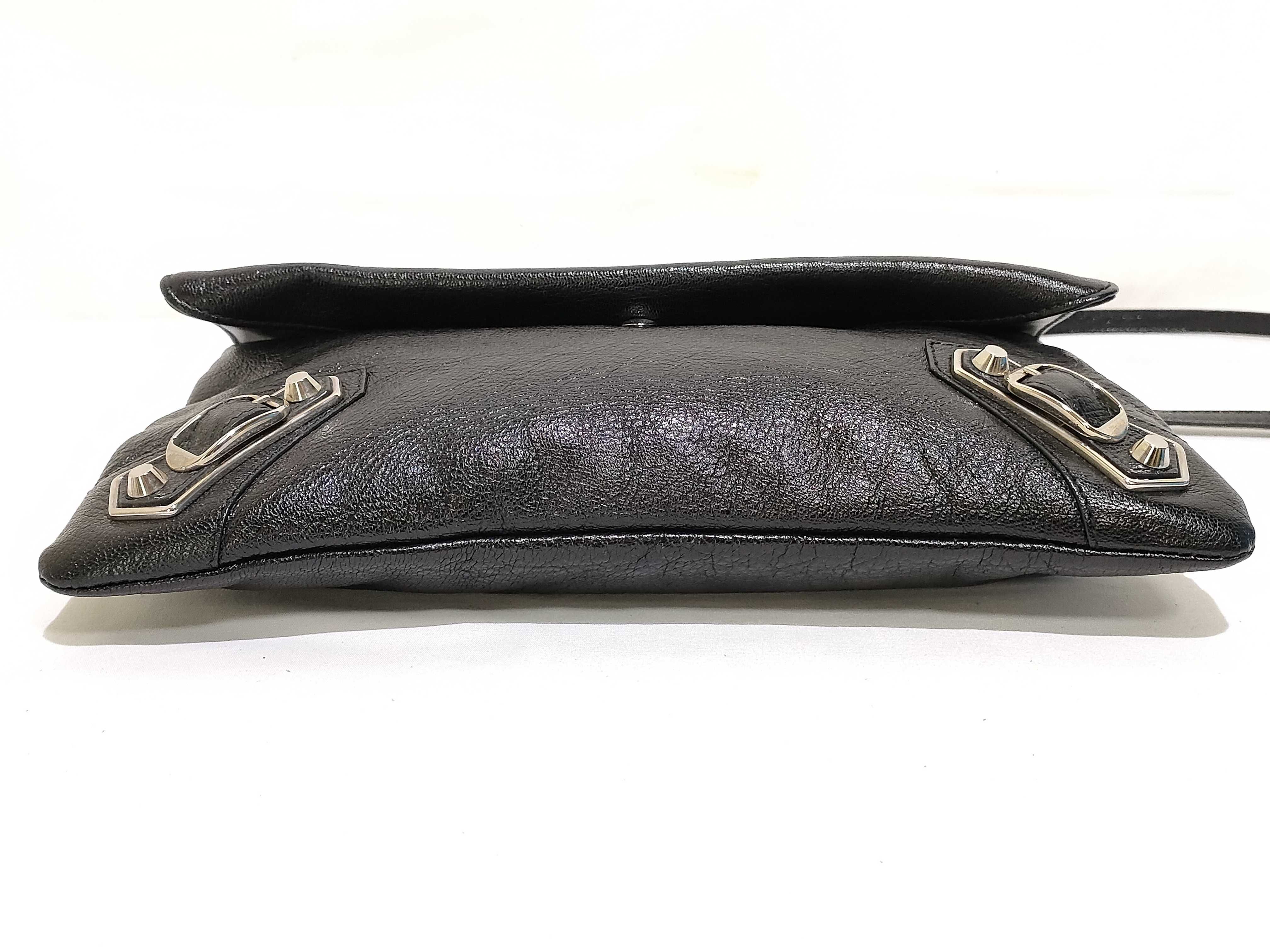 Envelope Leather Shoulder Bag Black 390167 Shoulder bag with mirror — view 7