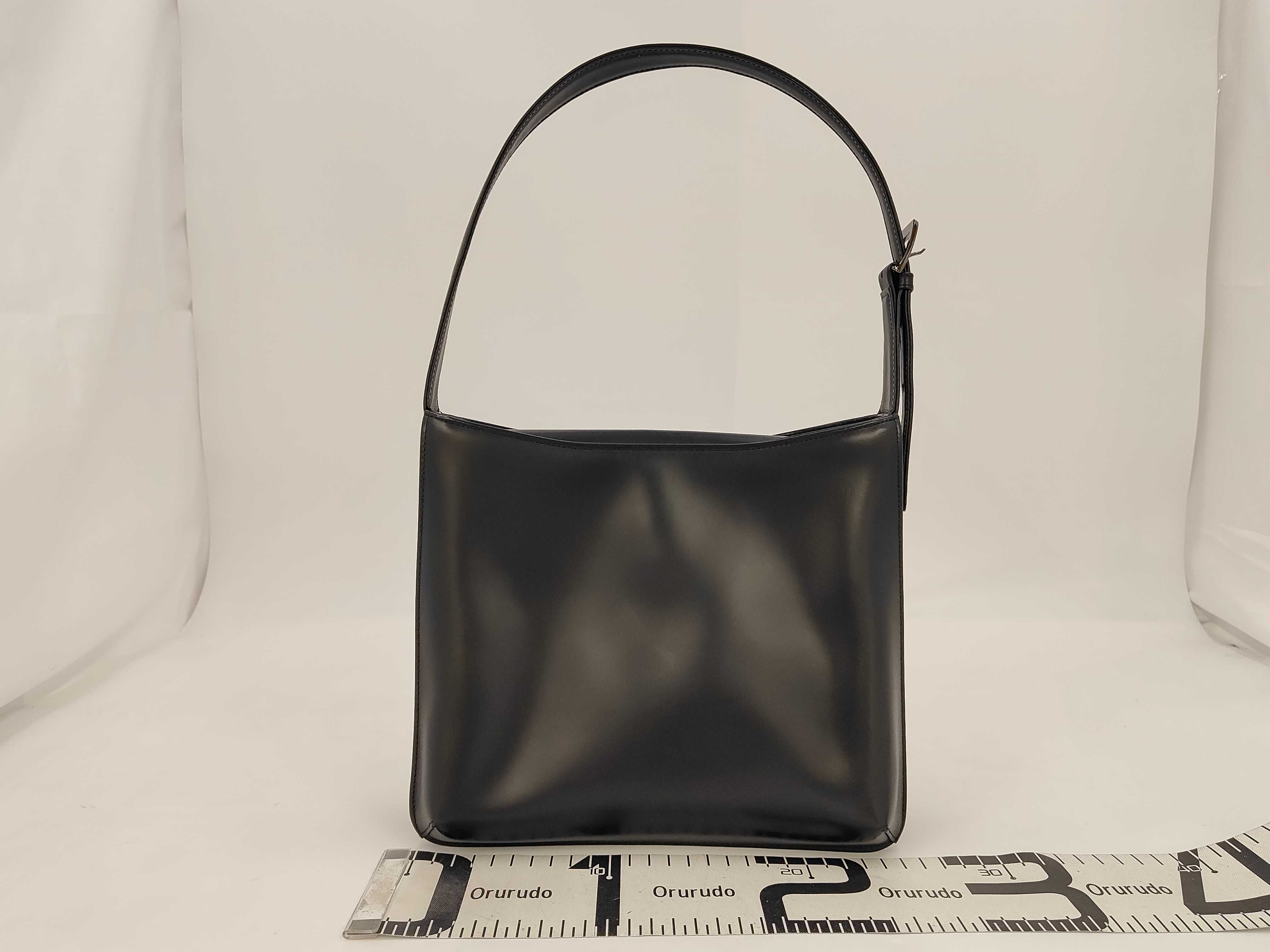 Vintage Logo Handbag, Black Shoulder Bag — view 2