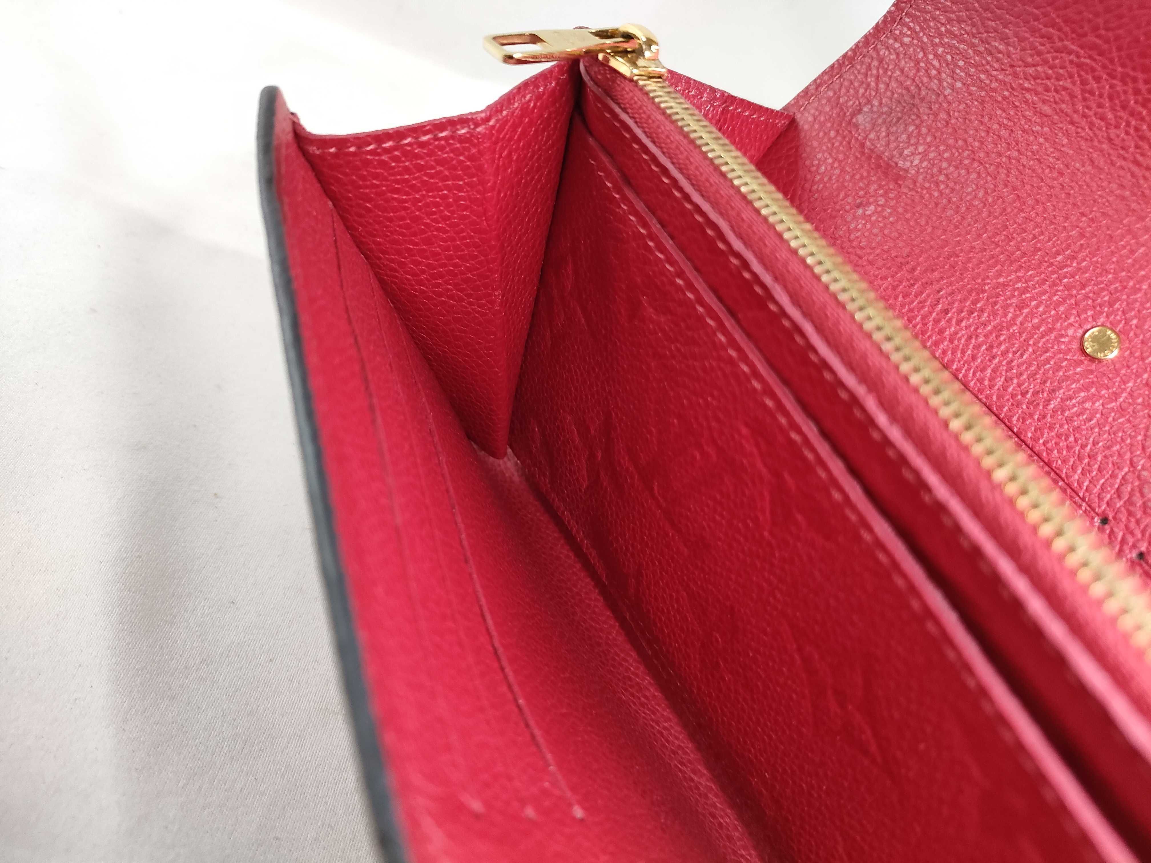 Monogram Empreinte Long Wallet, Red — view 11