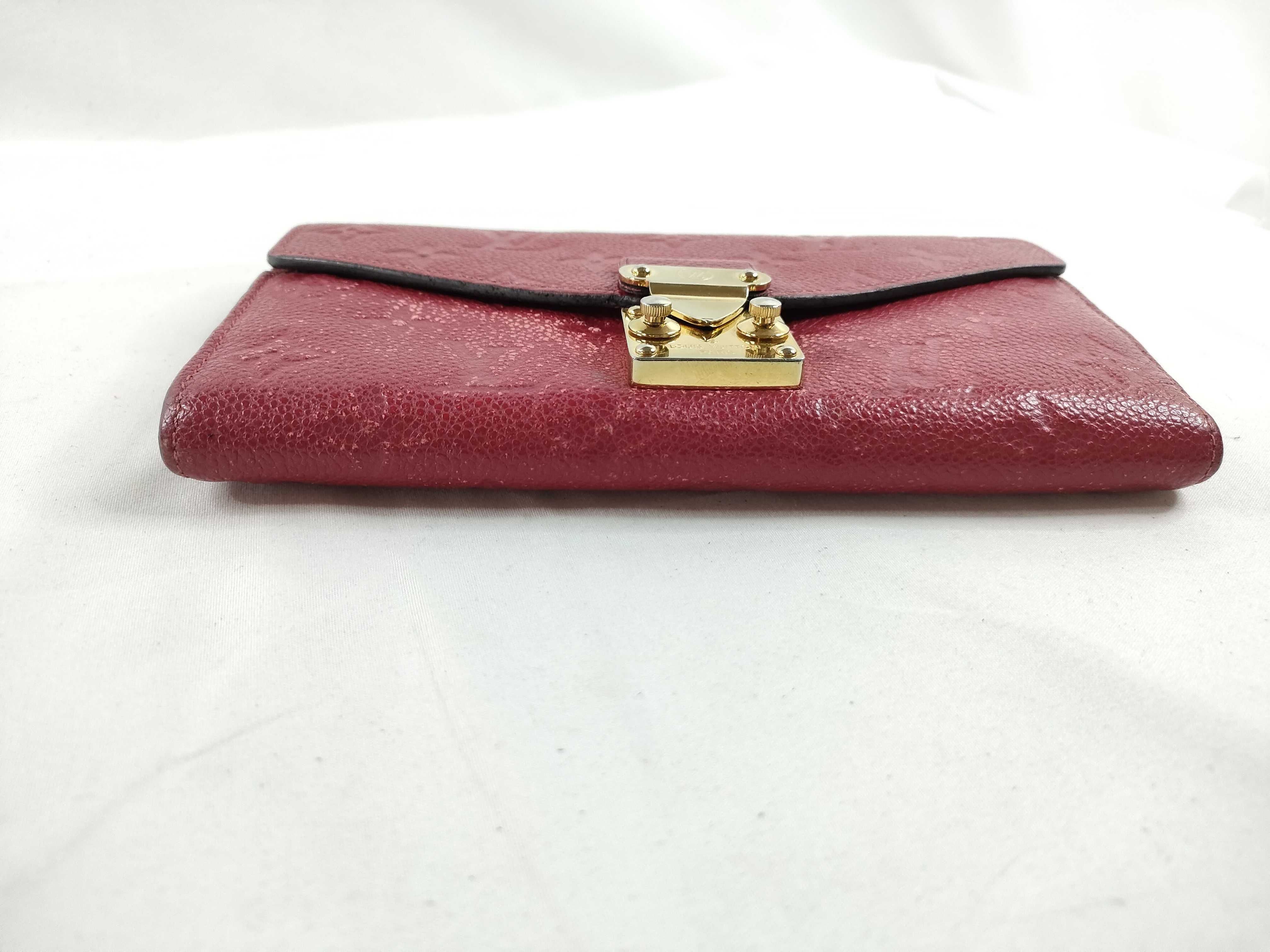 Monogram Empreinte Long Wallet, Red — view 6