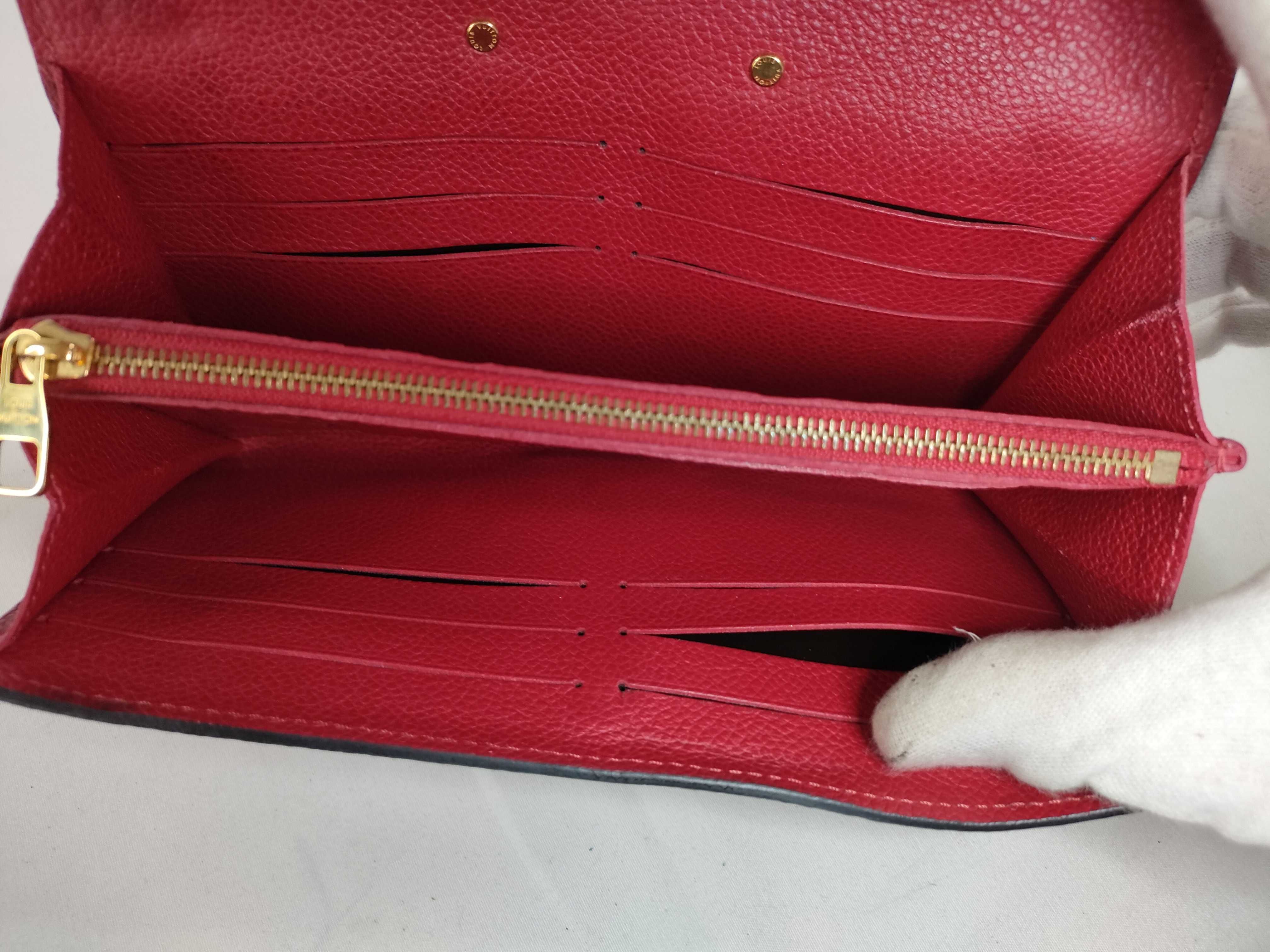 Monogram Empreinte Long Wallet, Red — view 10
