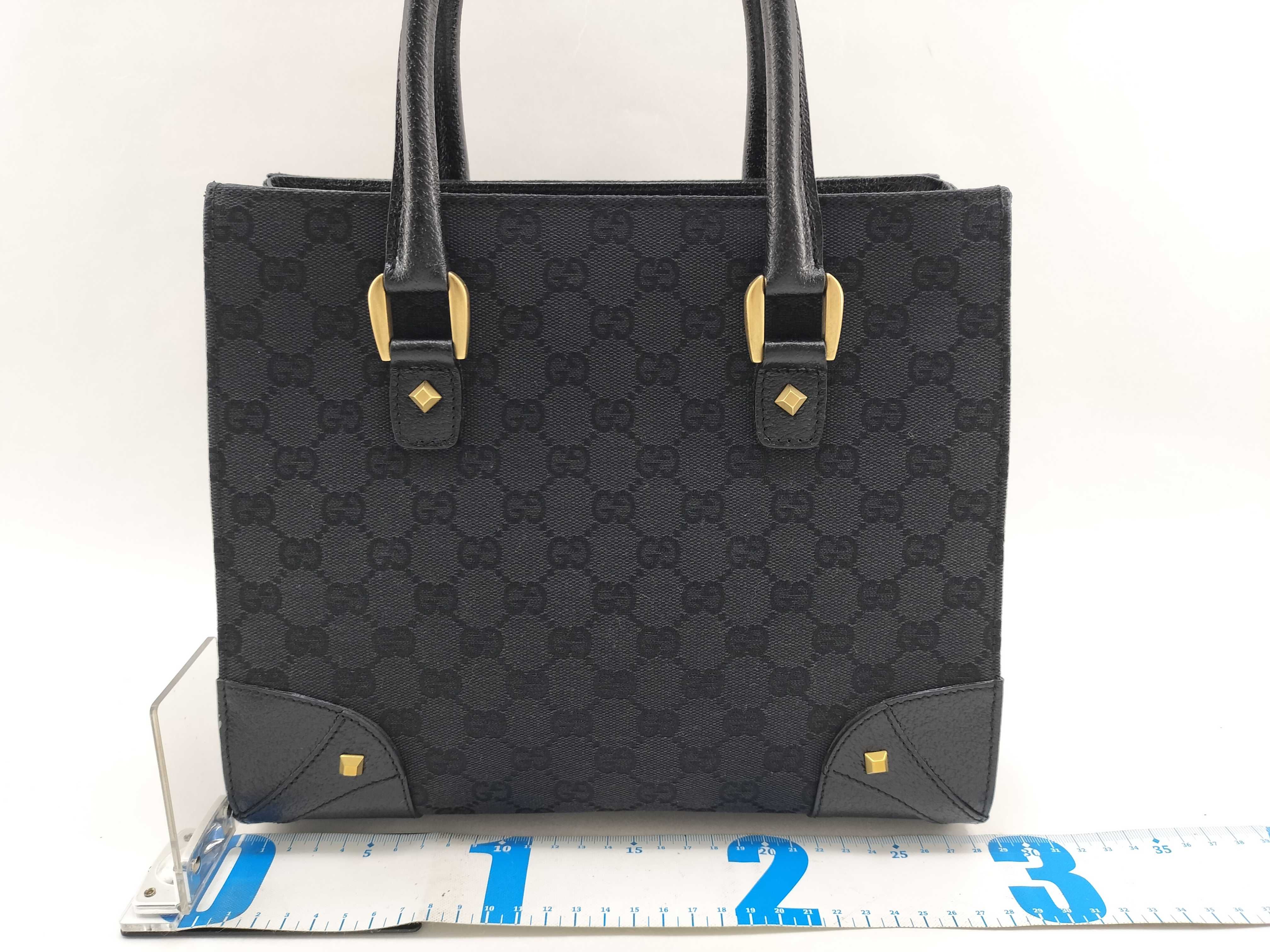 GG Canvas Leather Tote Bag Handbag 120895 002214 Unused Handbag — view 2
