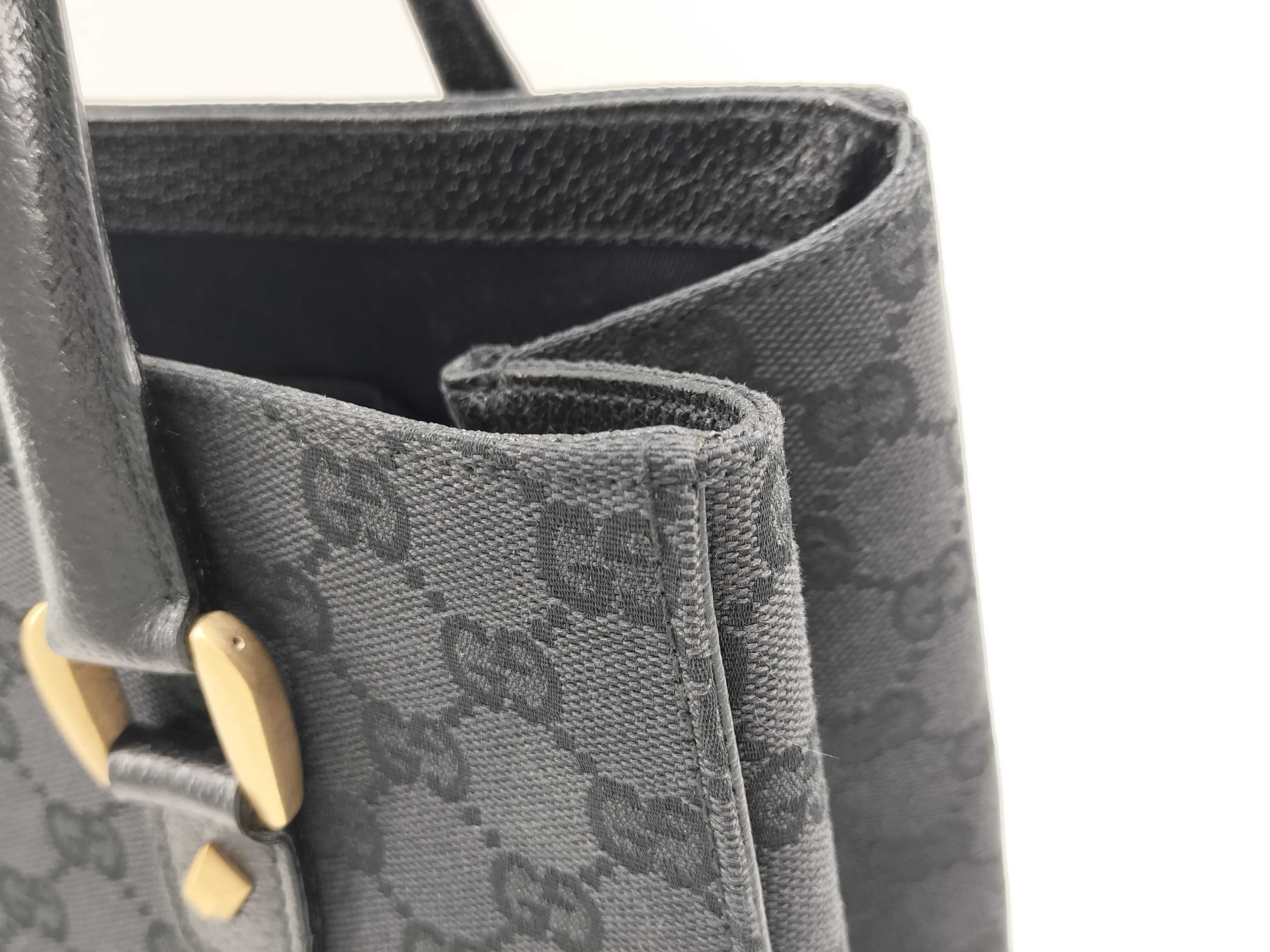 GG Canvas Leather Tote Bag Handbag 120895 002214 Unused Handbag — view 4