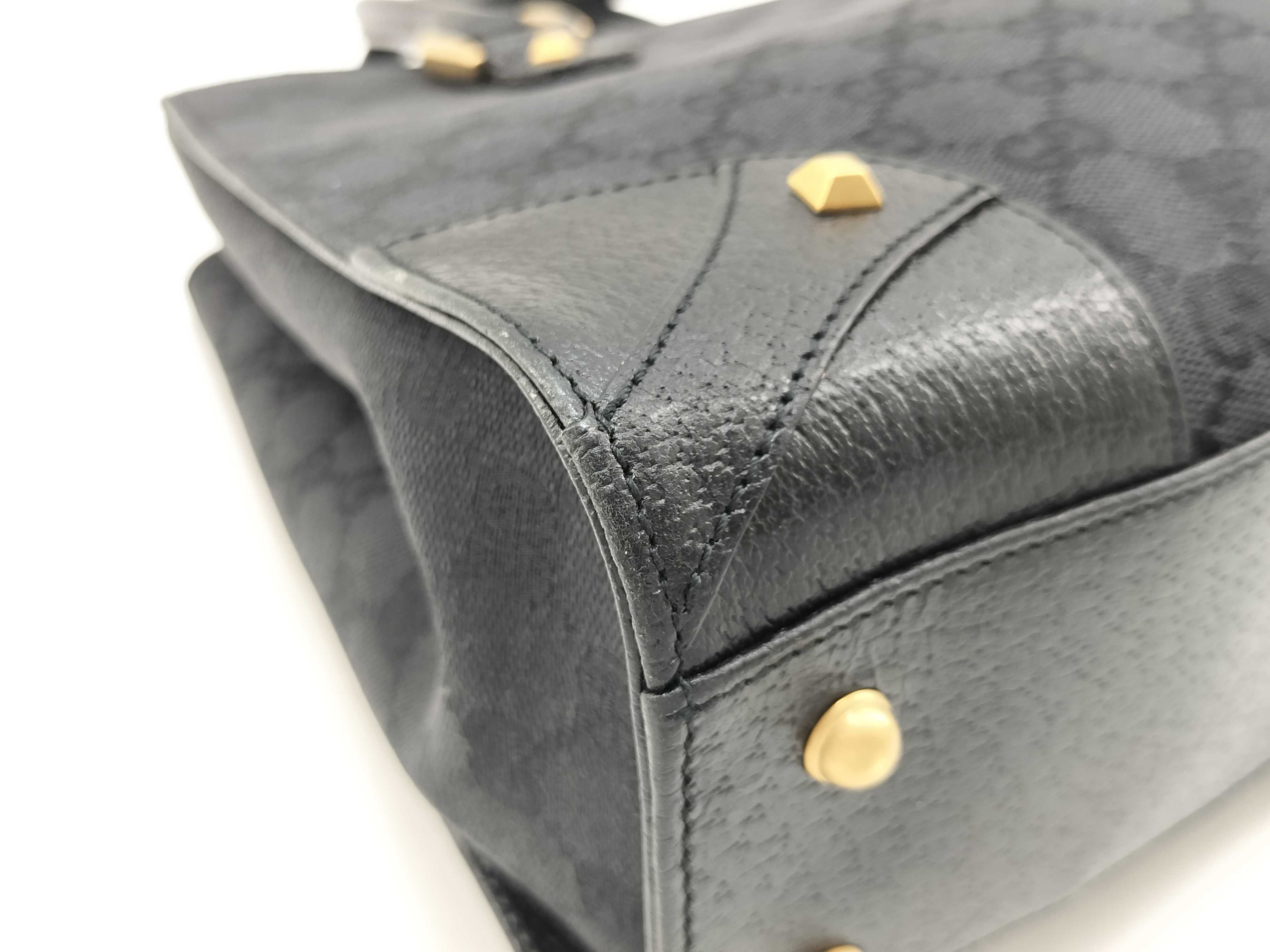 GG Canvas Leather Tote Bag Handbag 120895 002214 Unused Handbag — view 7