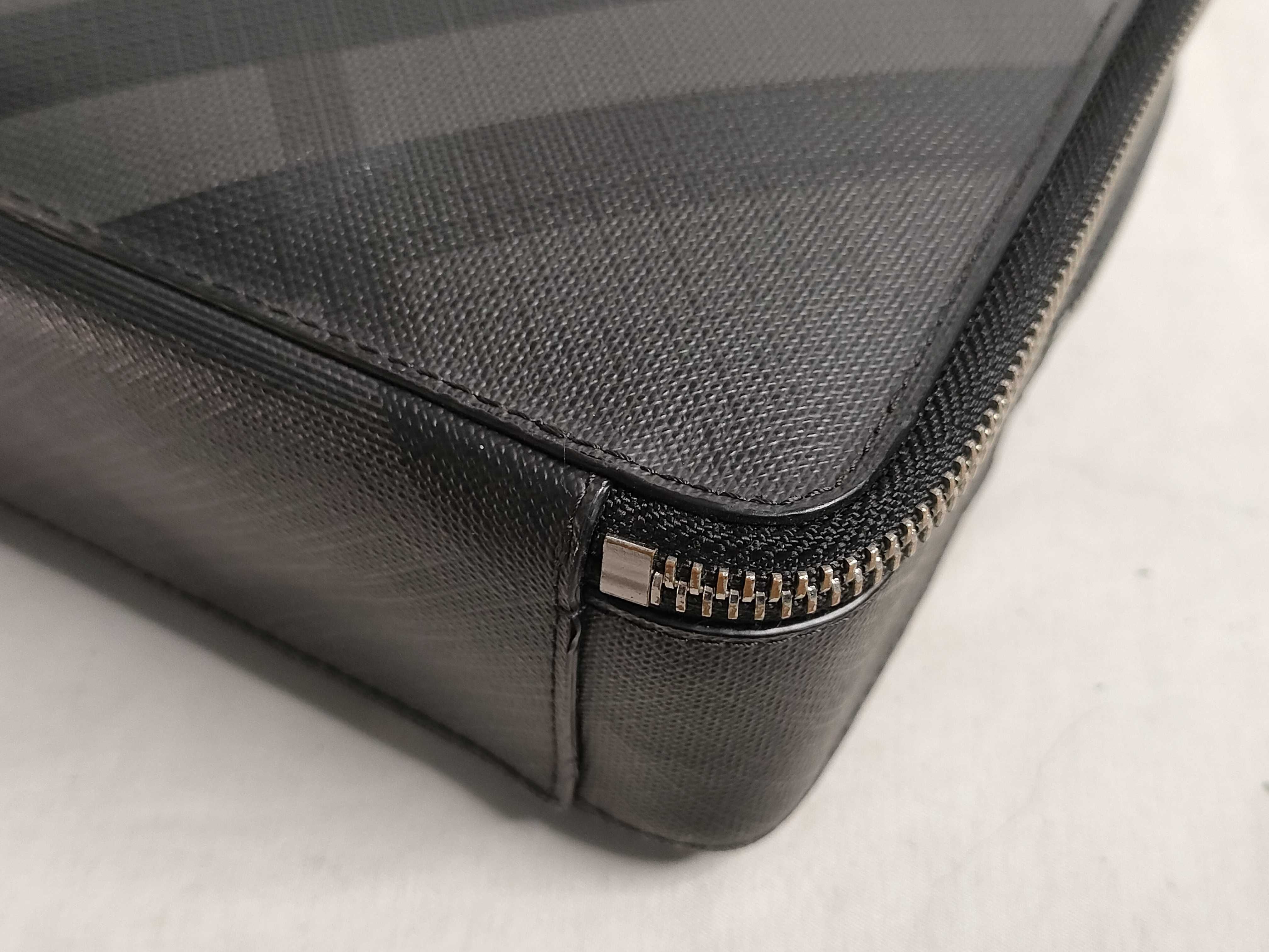 Nova Check Clutch Bag, Black, with Strap. — view 7