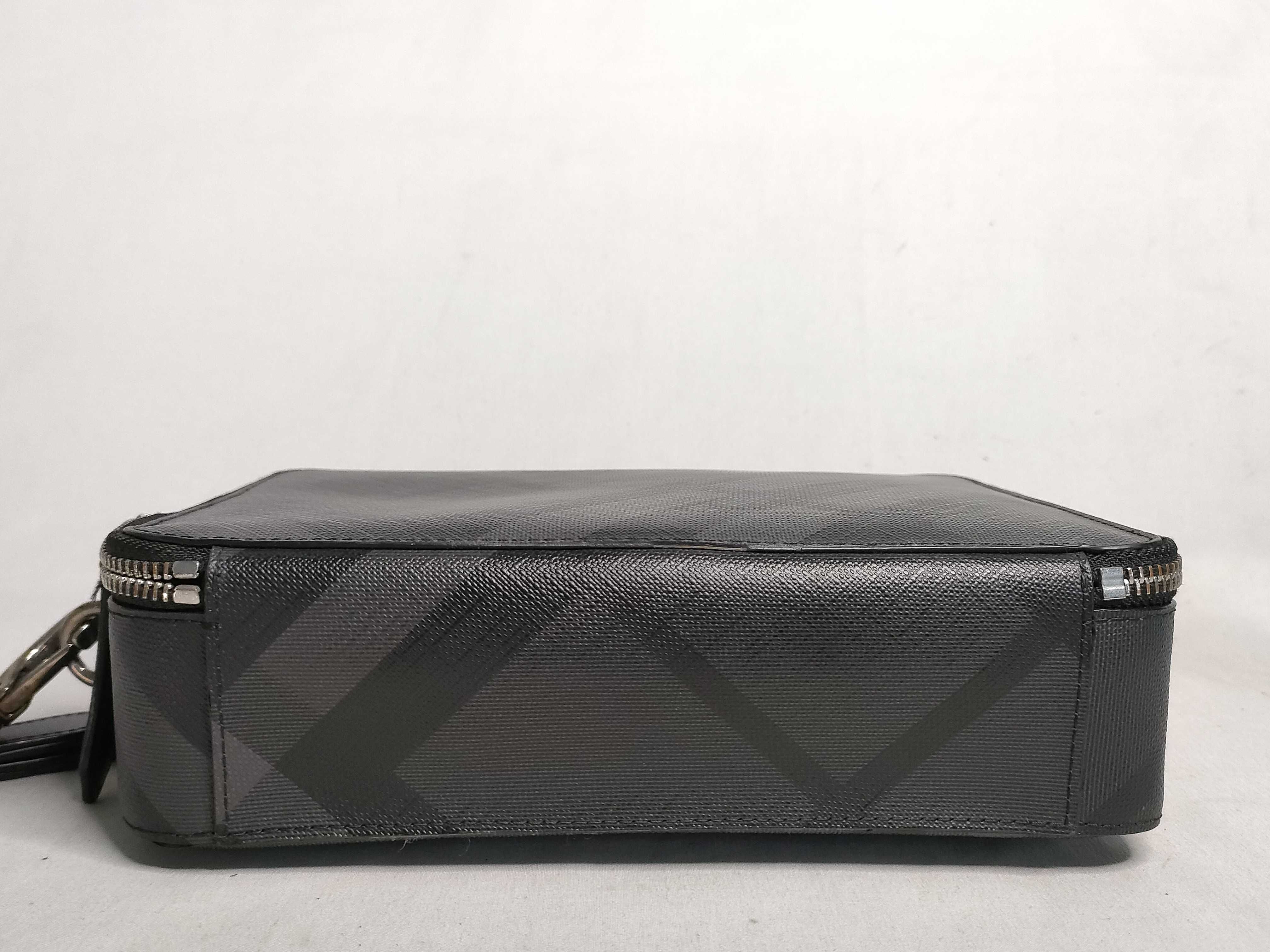 Nova Check Clutch Bag, Black, with Strap. — view 8