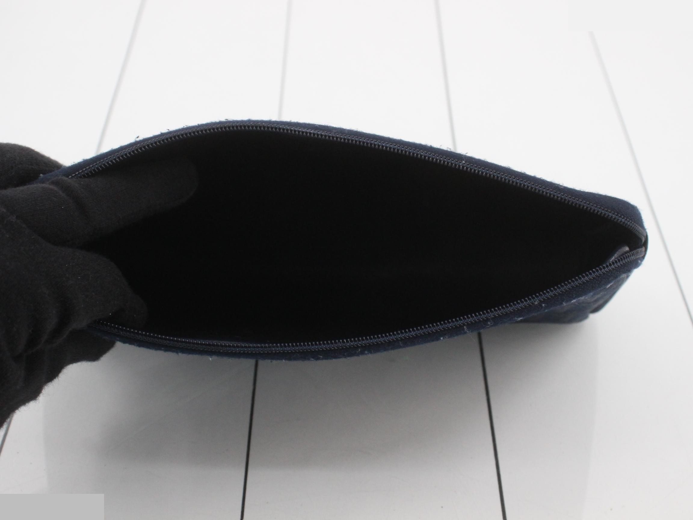 Trotter Canvas Pouch, Navy — view 4