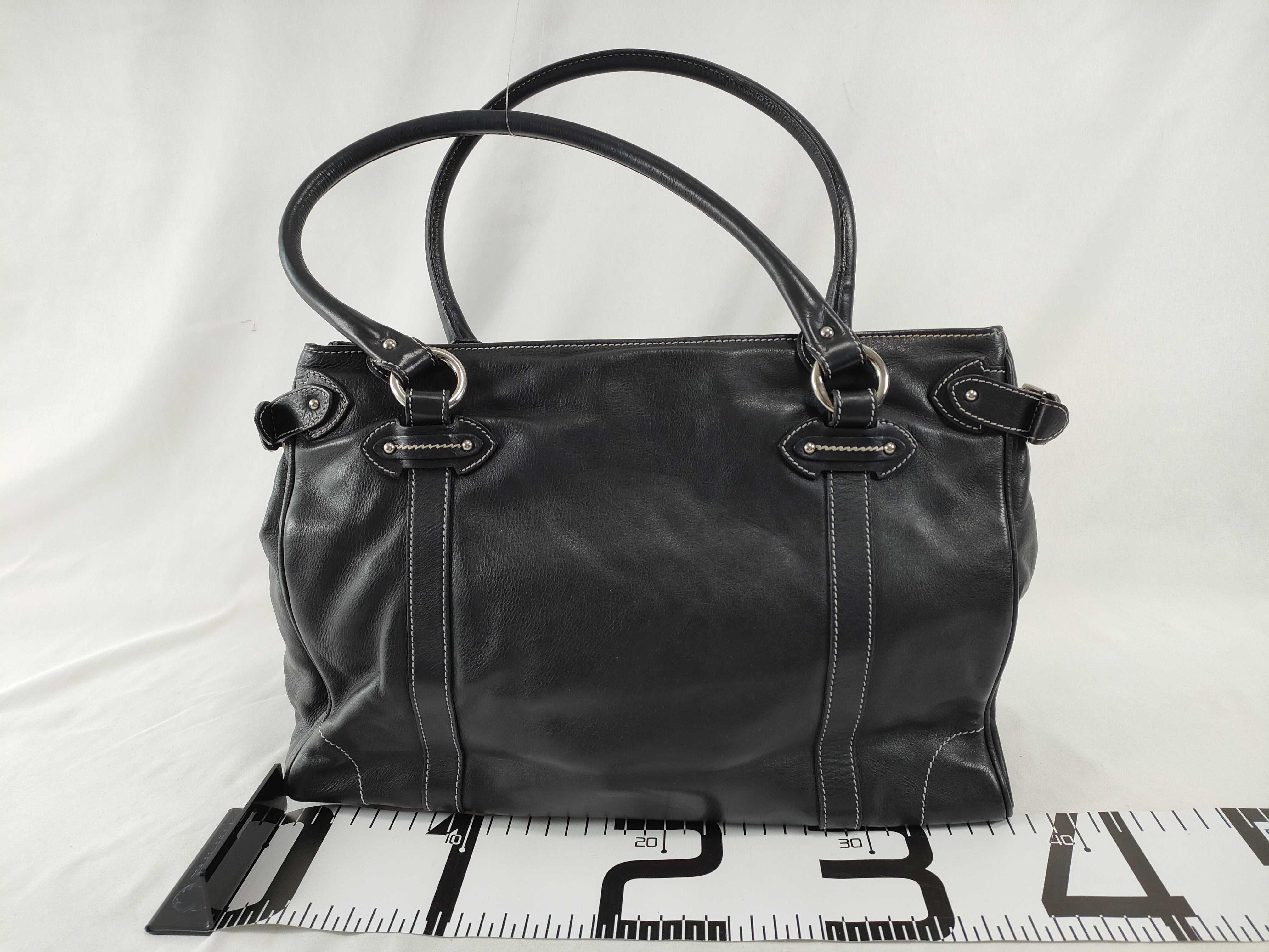 CD logo shoulder bag, black tote bag — view 2