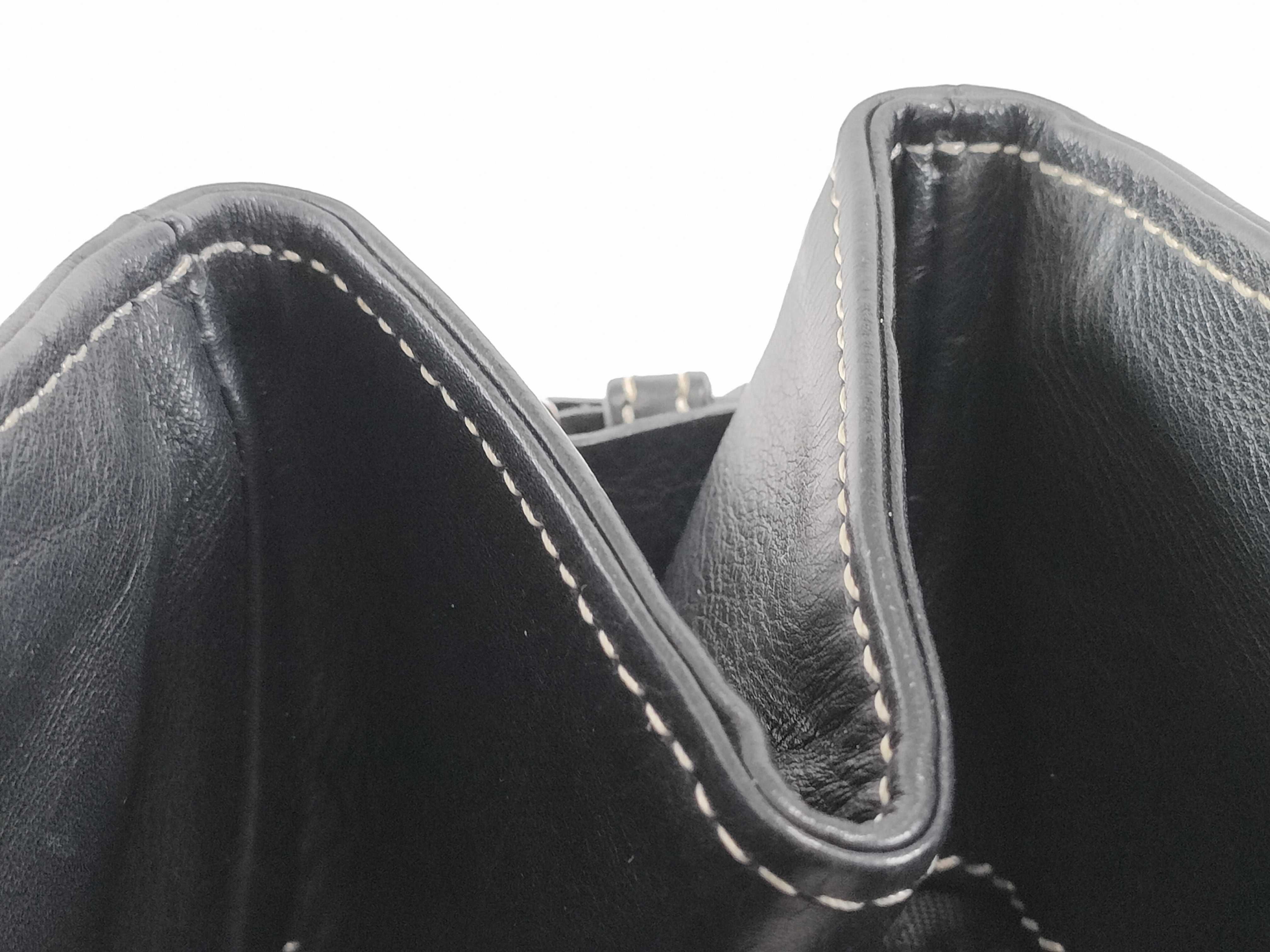 CD logo shoulder bag, black tote bag — view 8
