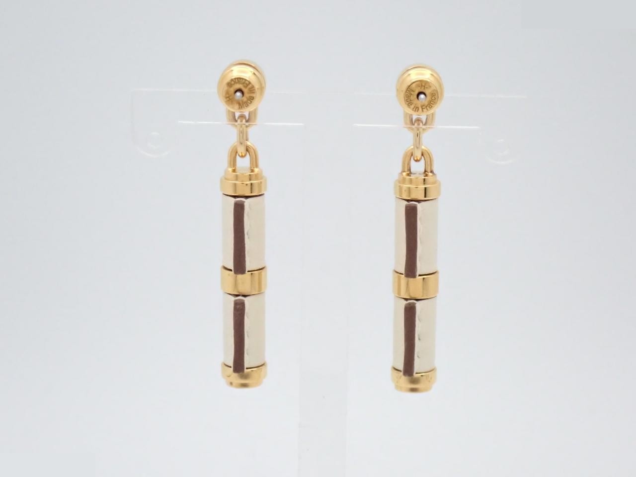 Charnière Earrings, Nata, Gold — view 2