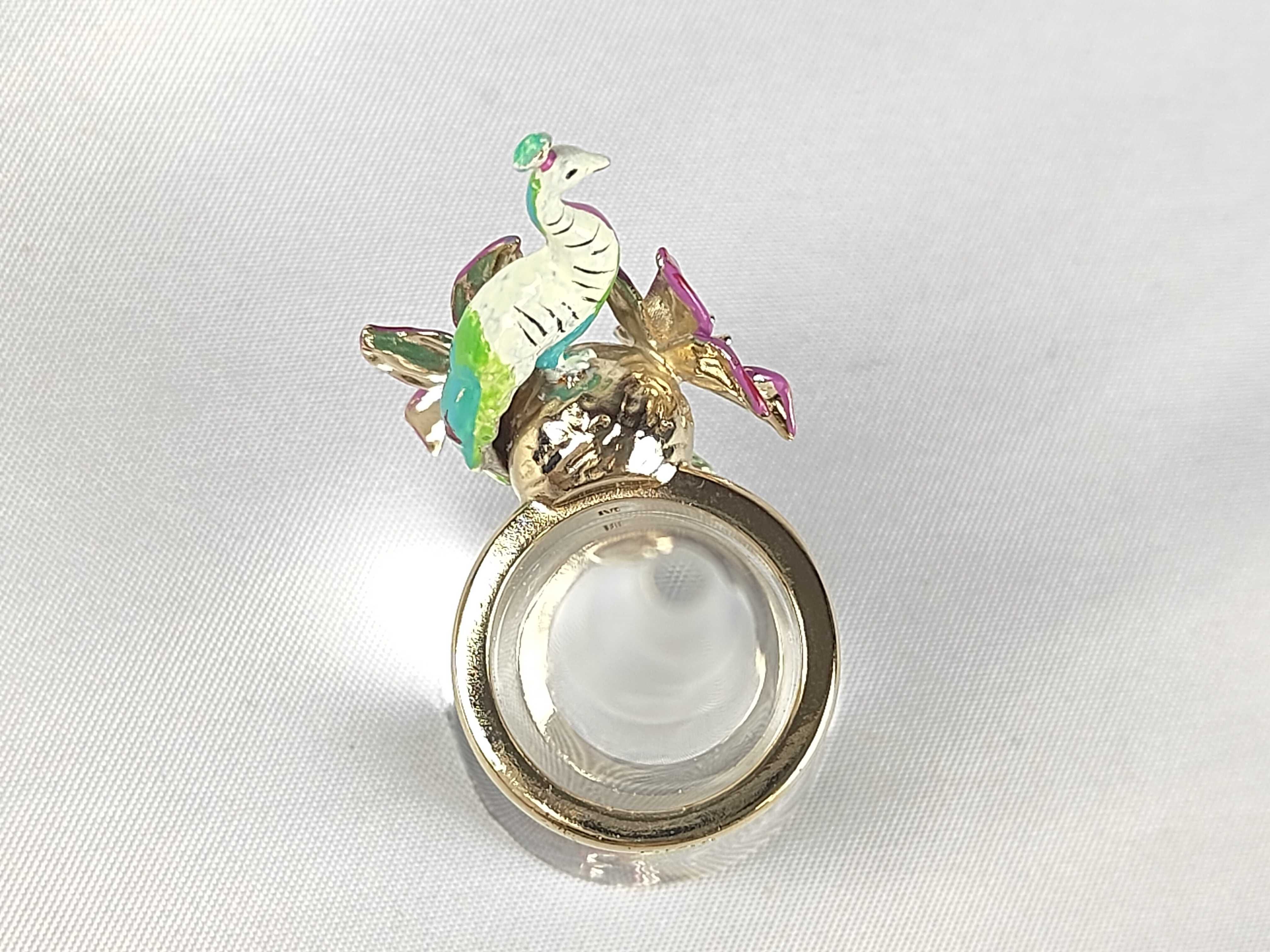 Bird/Flower Motif Ring, Size M — view 7