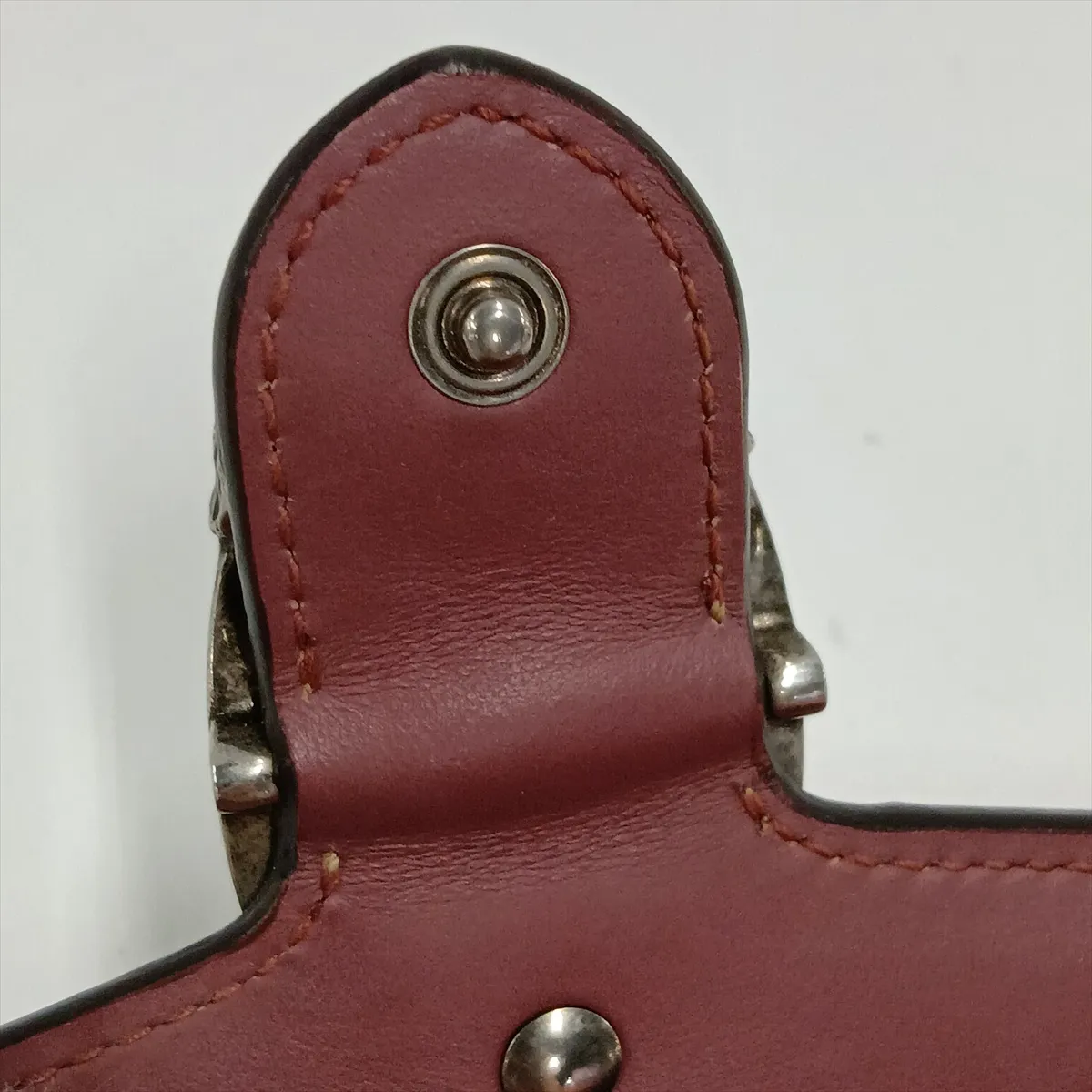 GG Blooms Dionysus 476432 PVC x Suede Chain Shoulder Bag Beige x Red — view 10
