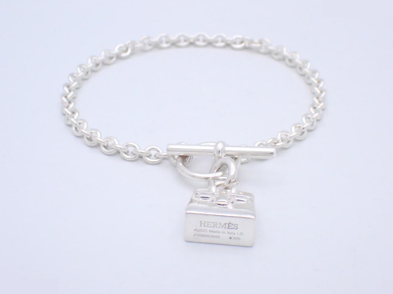 Amulet Birkin Bracelet, 925 Sterling Silver, 15.0g, Wrist Circumference Approx. 17cm