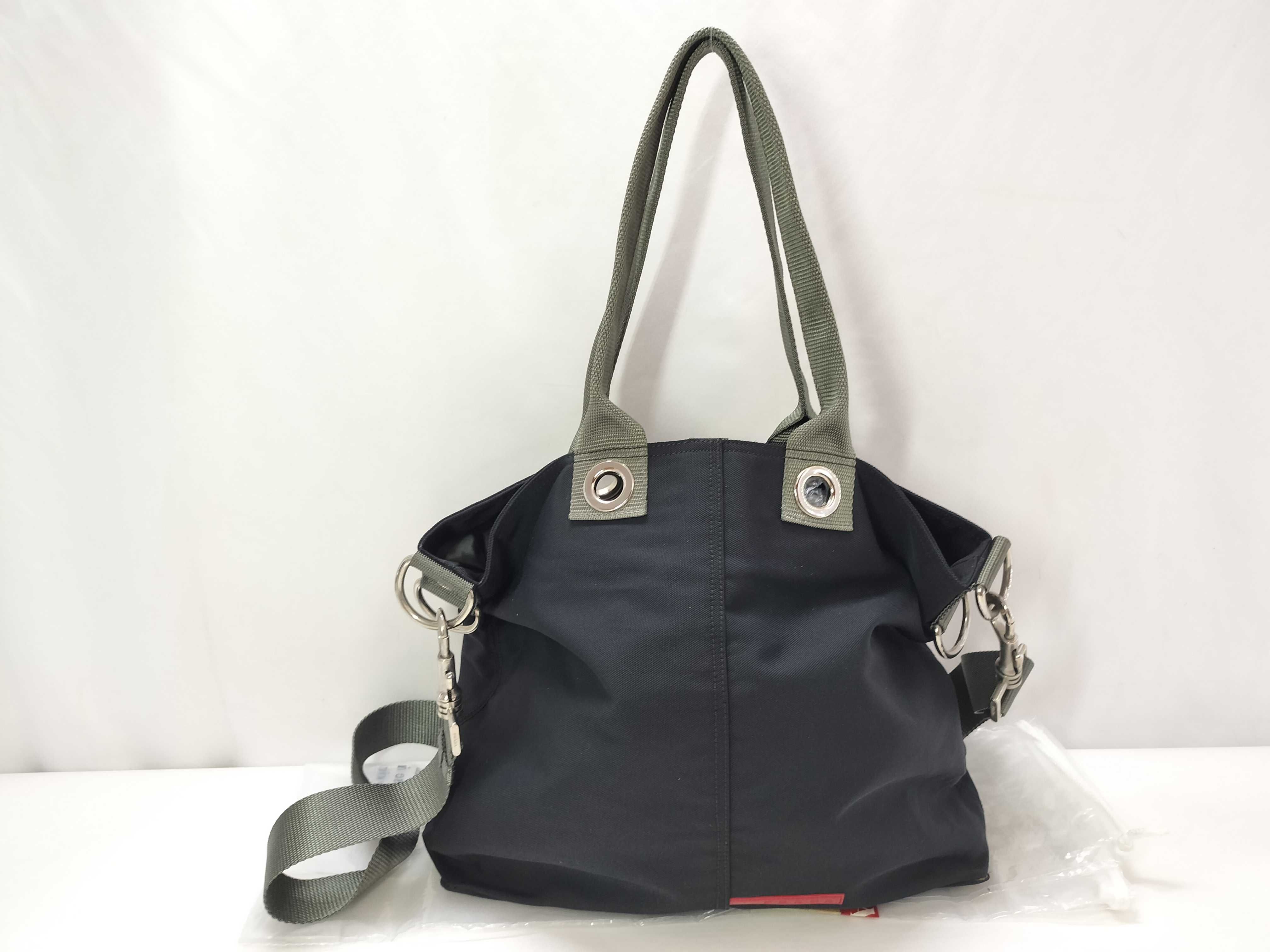 Sport Nylon 2-Way Tote Bag (4VA513) - Black
