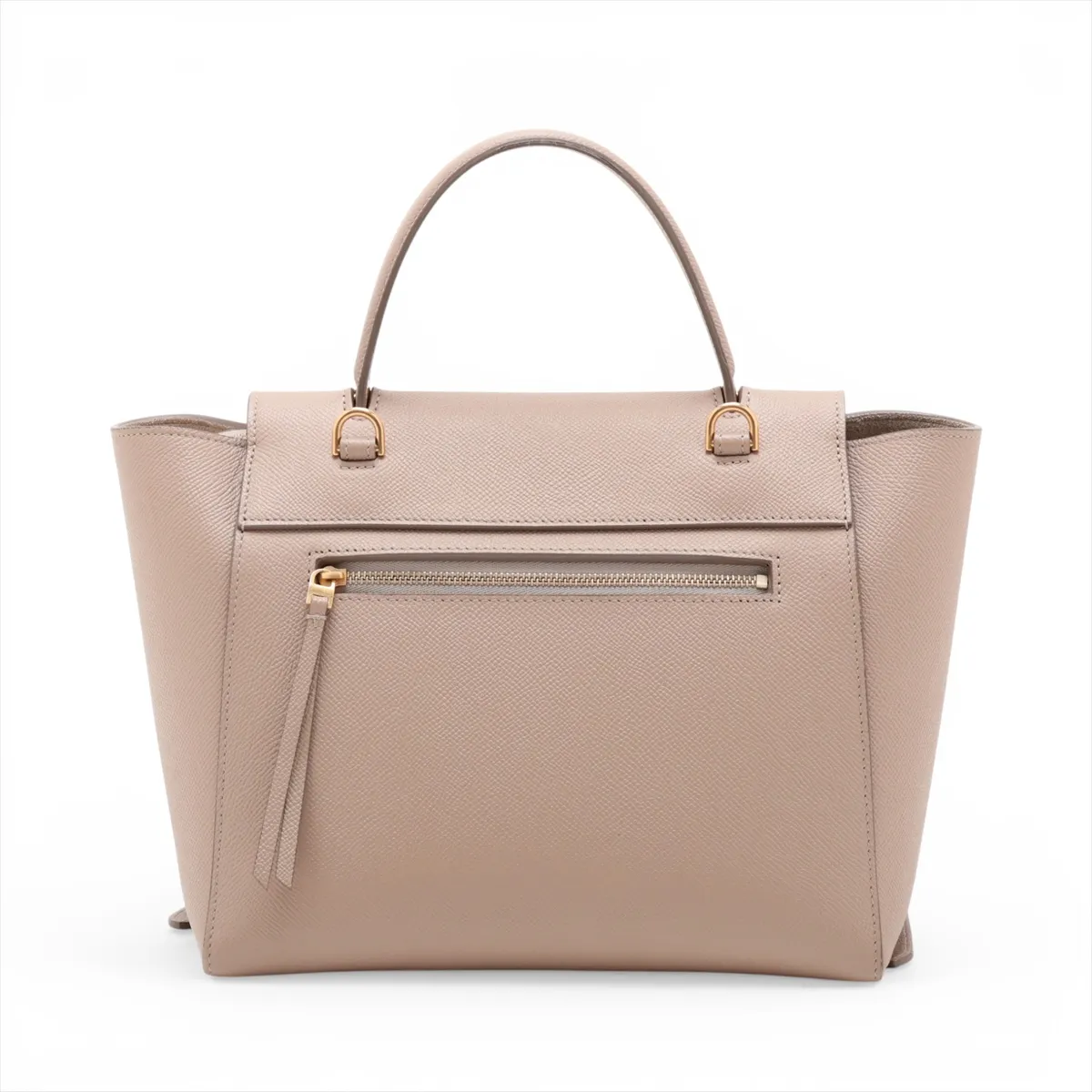 Belt Bag Micro Leather 2-Way Handbag Beige — view 2