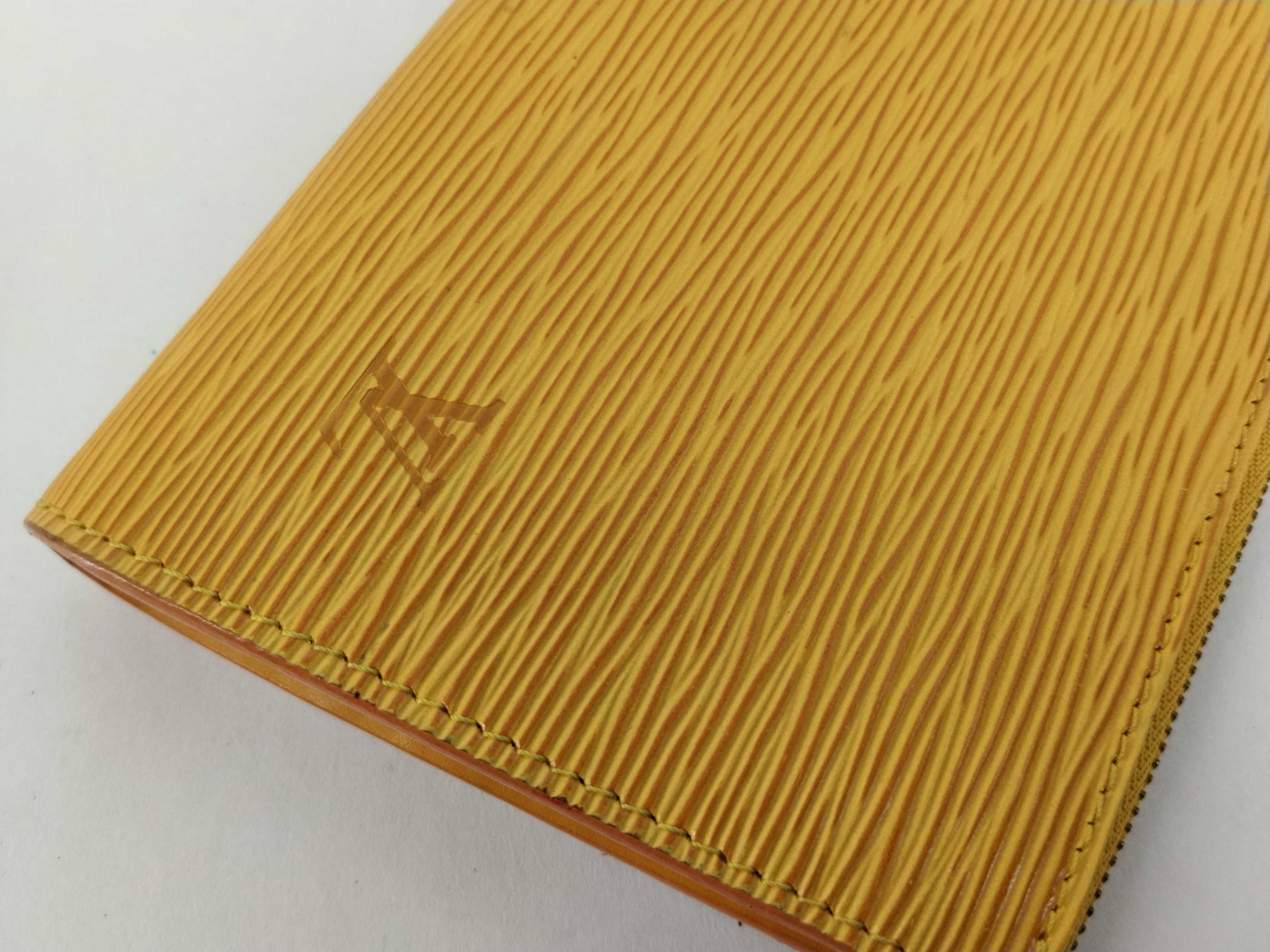 Epi Leather Accessory Pouch (Yellow) — view 11