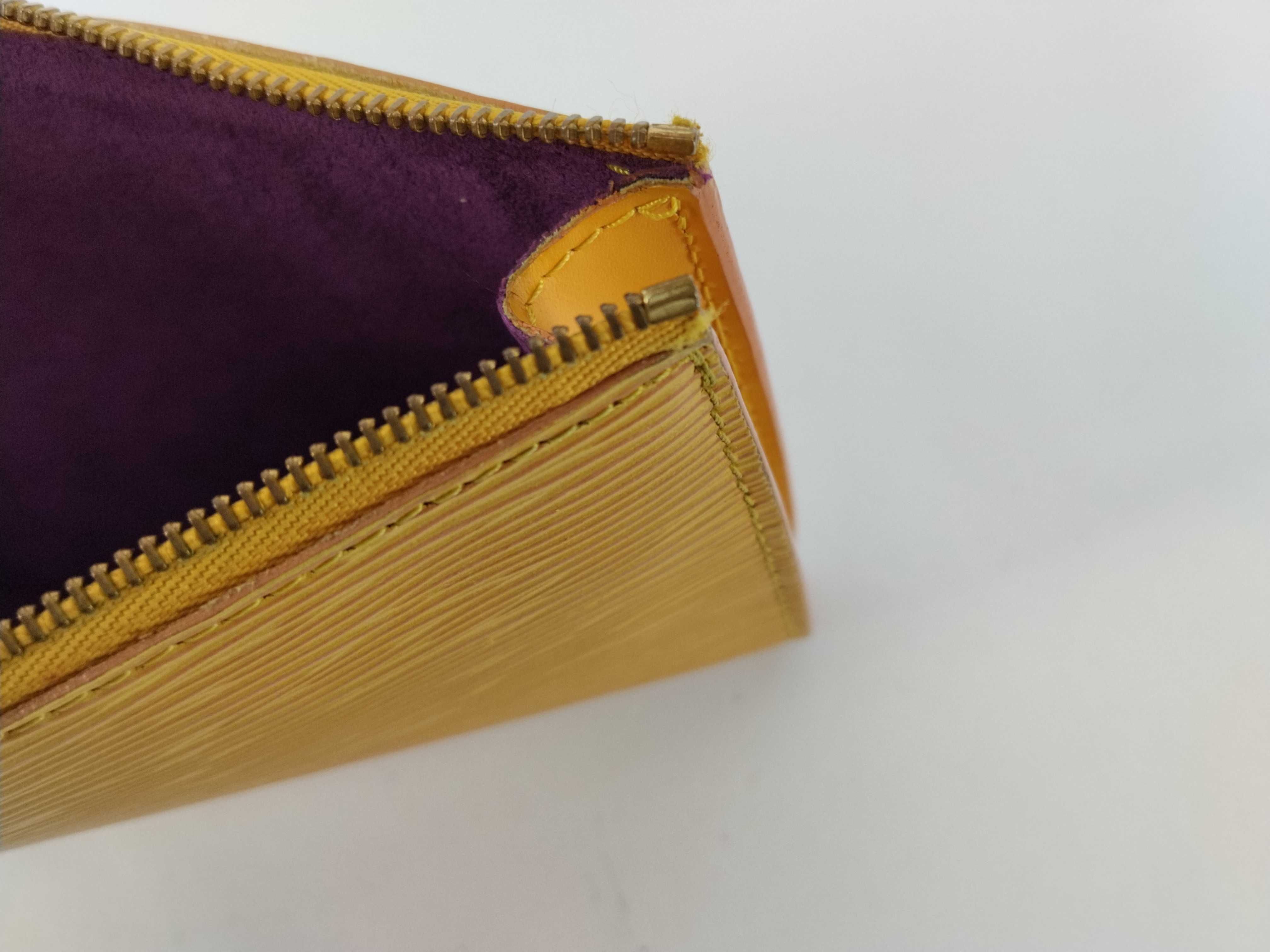 Epi Leather Accessory Pouch (Yellow) — view 15