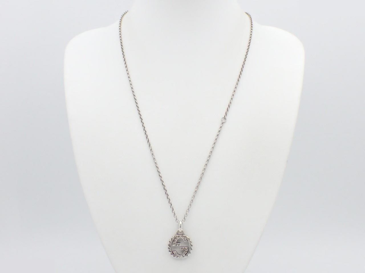 necklace, 925 sterling silver, 8.7g, Interlocking G — view 3