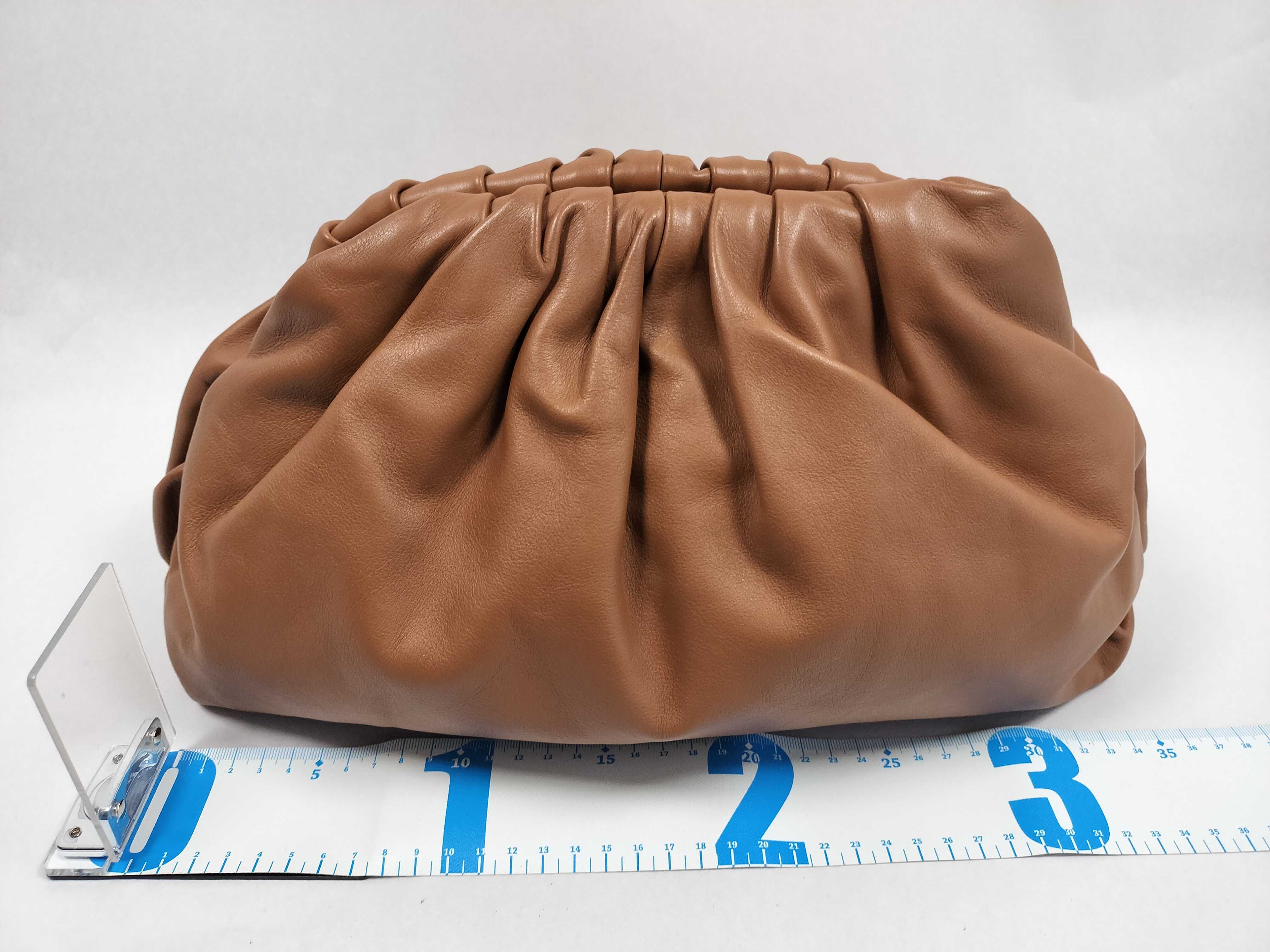 Brown Calfskin The Pouch Clutch Bag — view 2