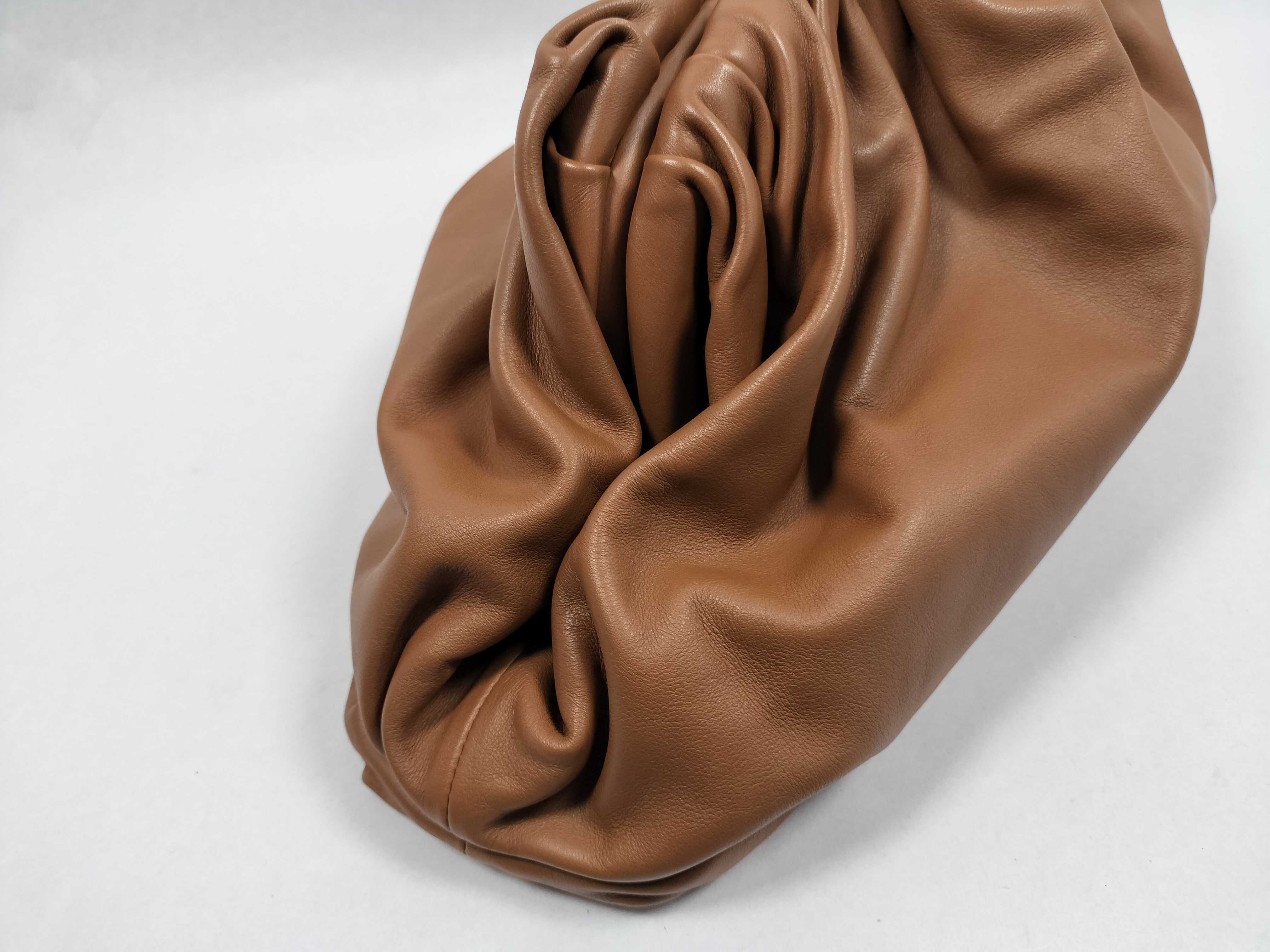 Brown Calfskin The Pouch Clutch Bag — view 12