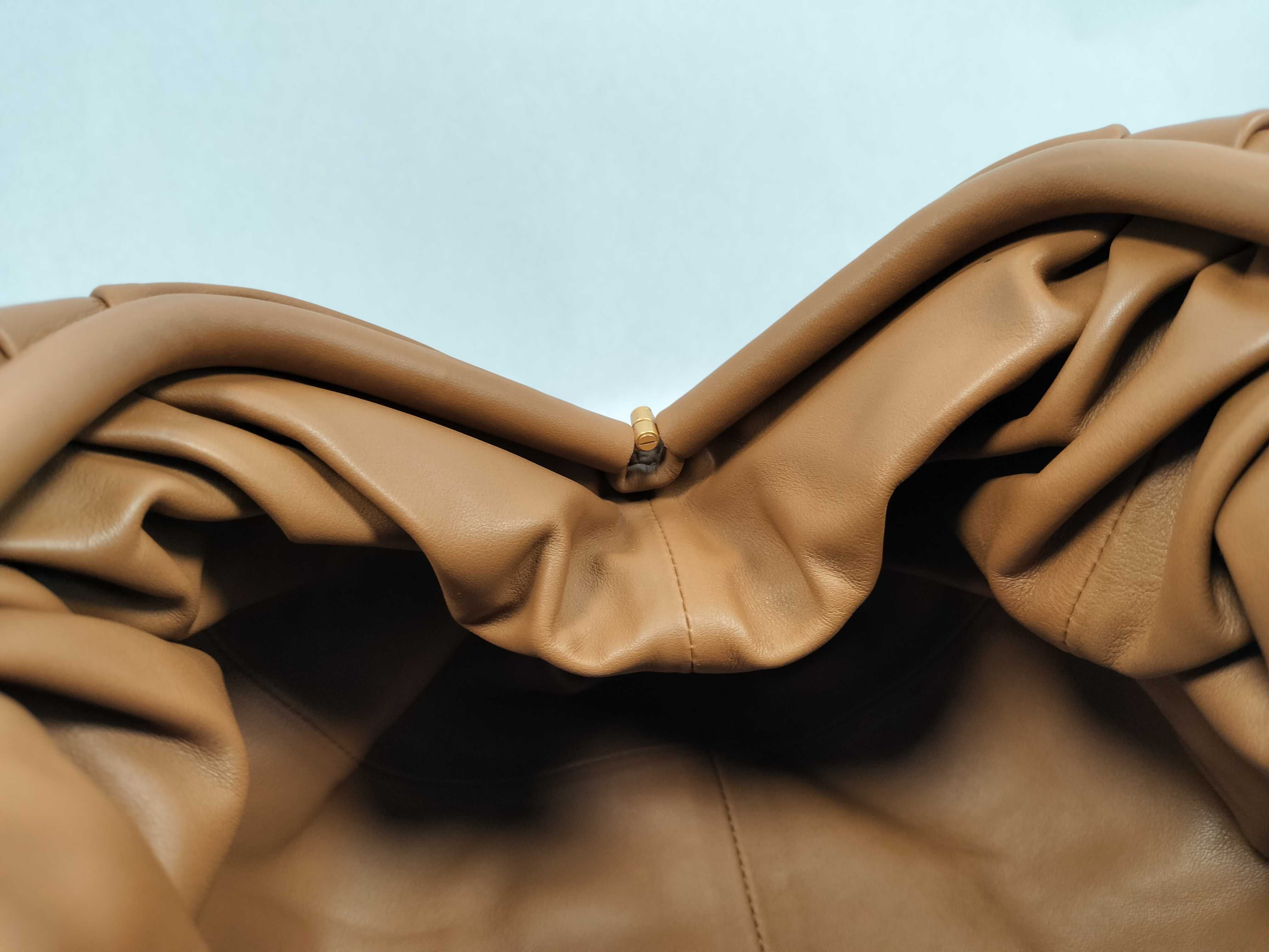 Brown Calfskin The Pouch Clutch Bag — view 6