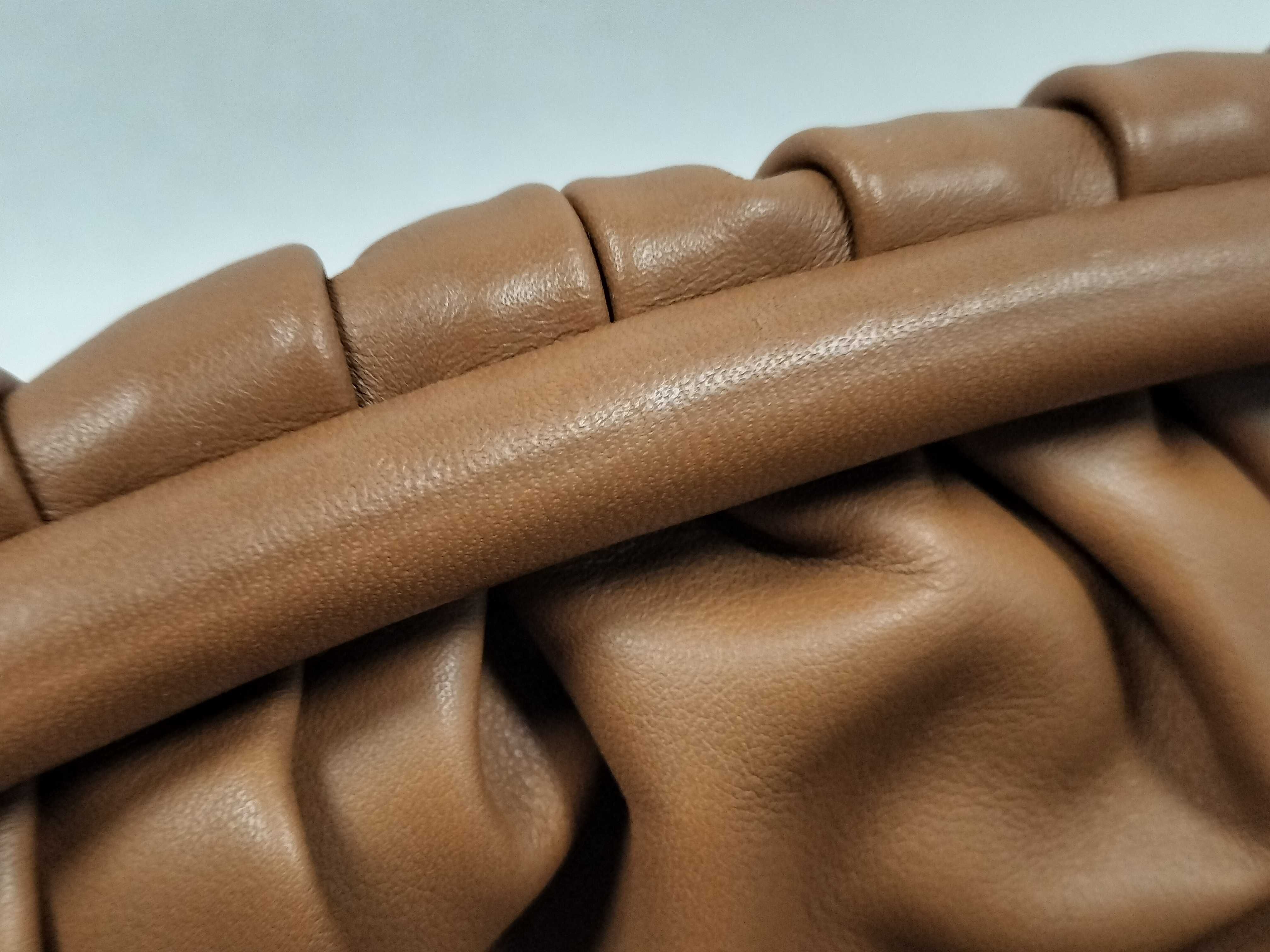 Brown Calfskin The Pouch Clutch Bag — view 9