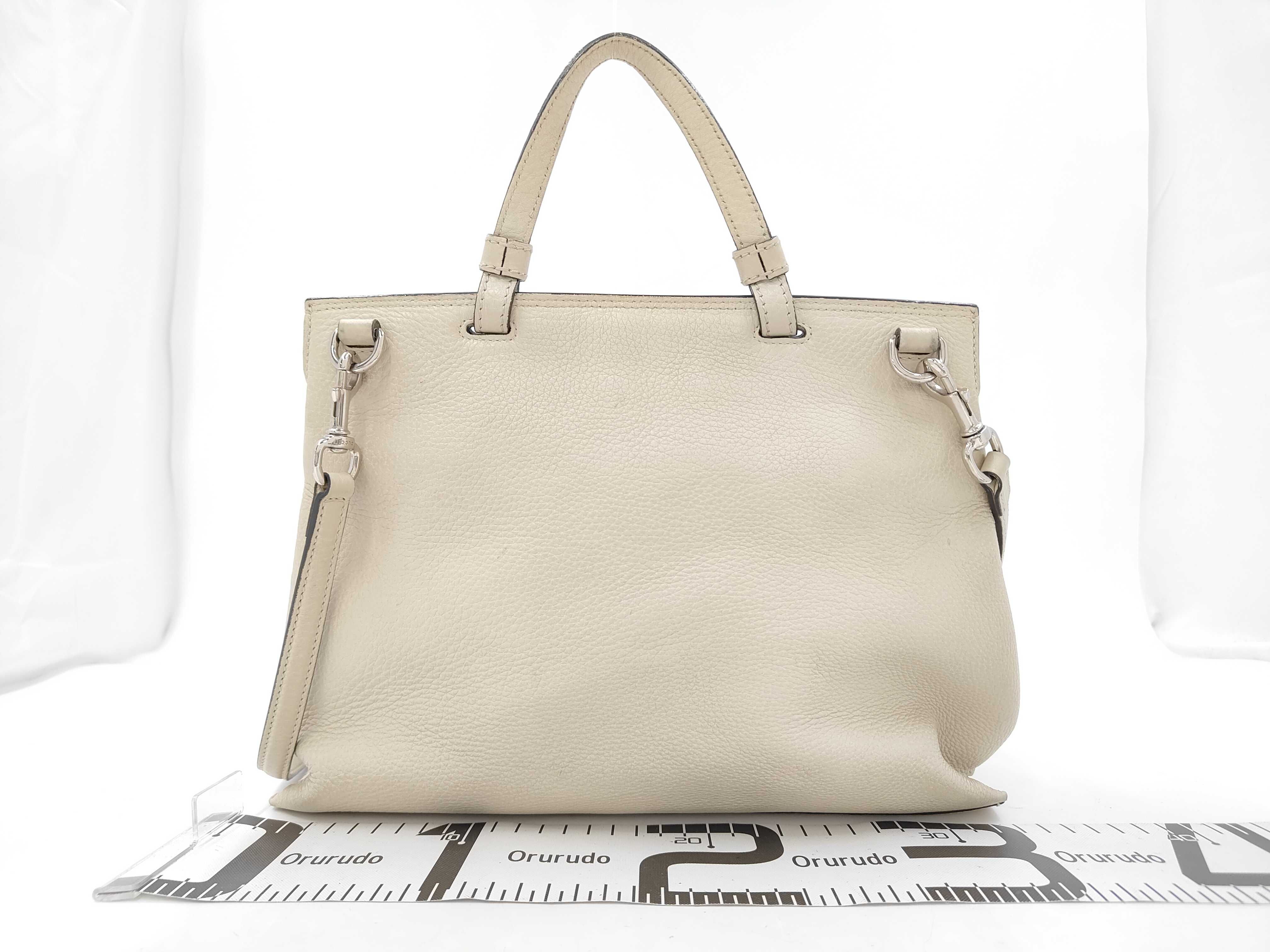Bamboo Leather Daily 2-Way Shoulder Bag (Ivory) — view 2