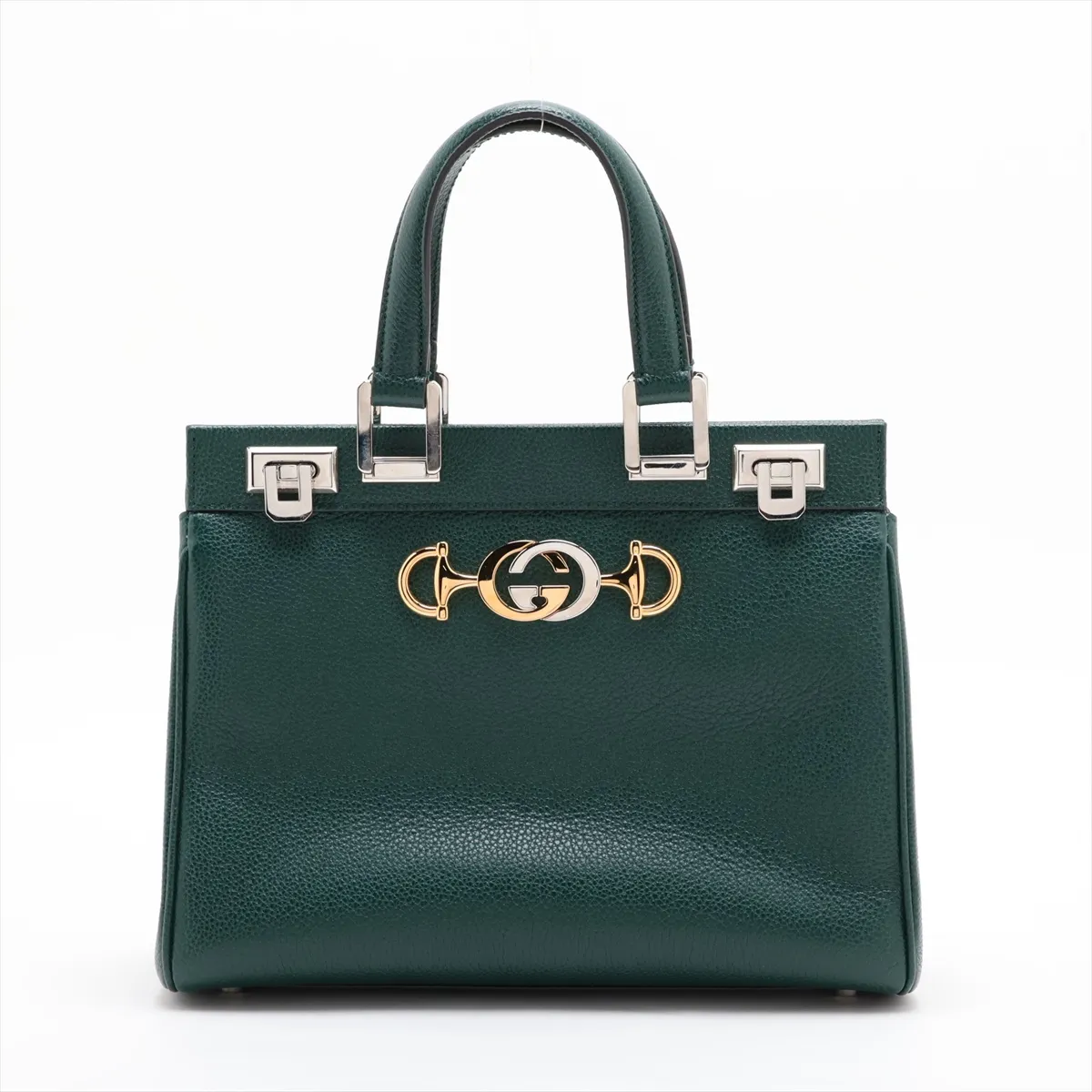 Zumi 569712 Leather Handbag Green